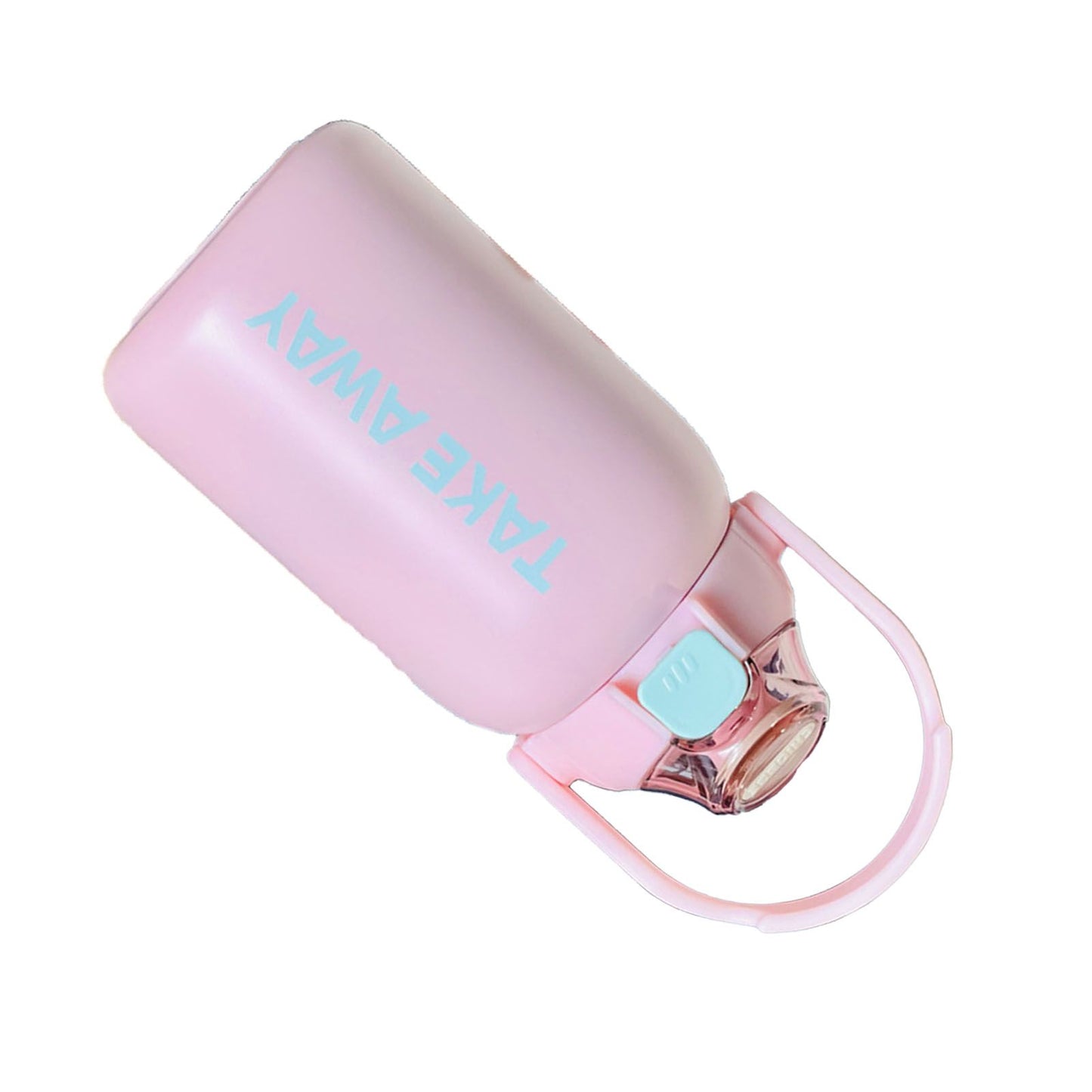 850ml Insulated Water Bottle Large Capacity with Bounce Cap Straw Winter Insulated Cup for Outdoor Pink