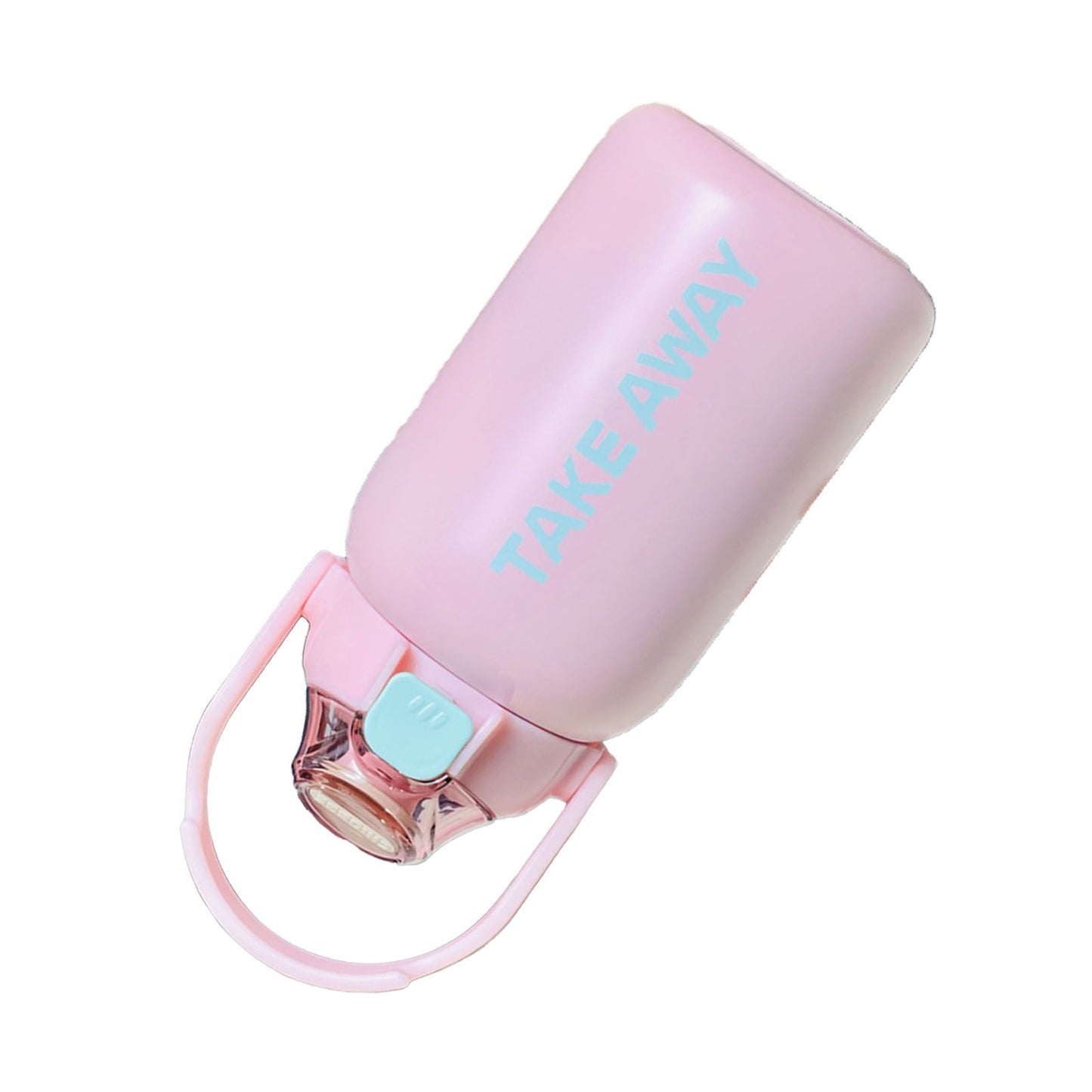 850ml Insulated Water Bottle Large Capacity with Bounce Cap Straw Winter Insulated Cup for Outdoor Pink