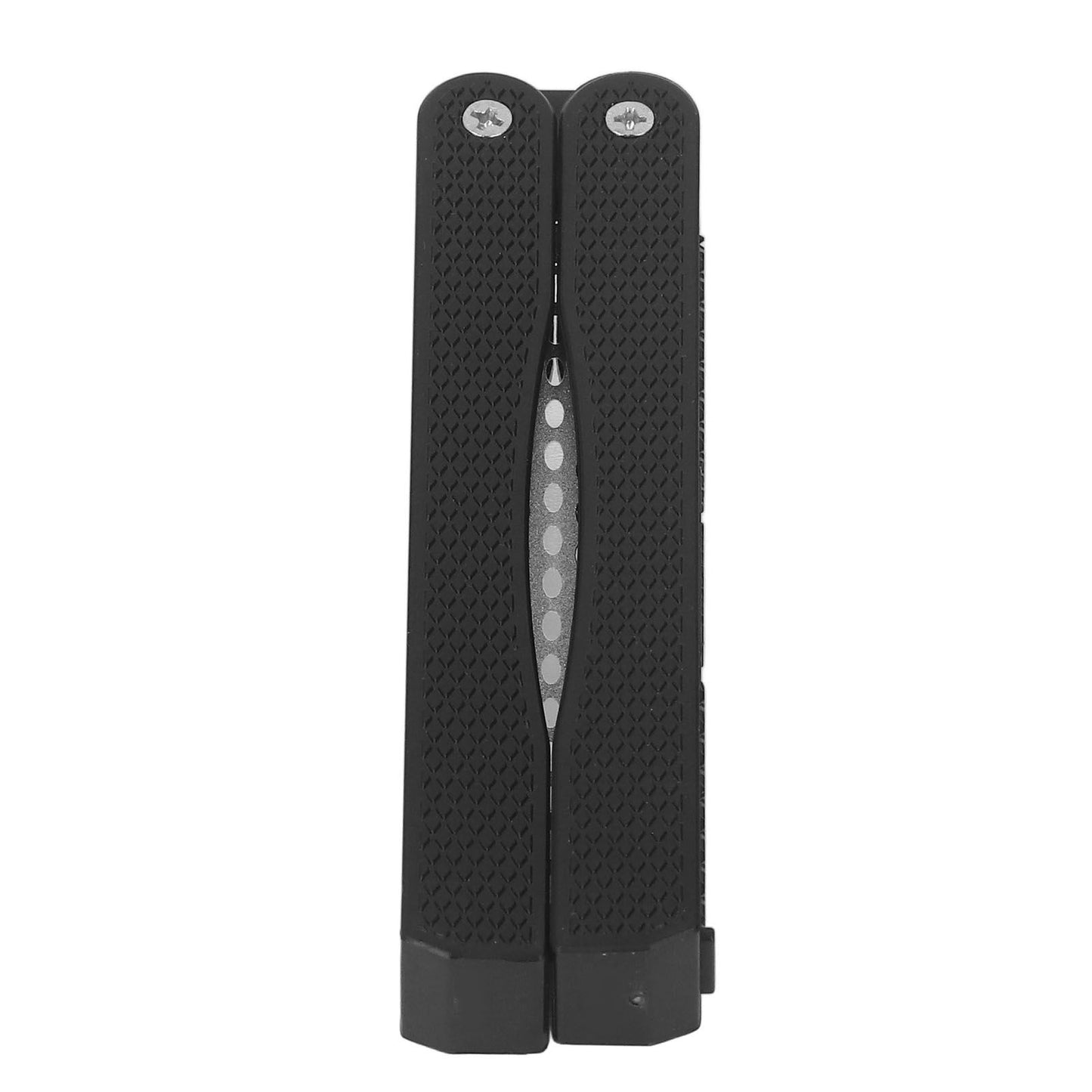Knife Sharpener Foldable Fan Shaped Adamas Material Lightweight Portable Knife Sharpener for Outdoor Home Black