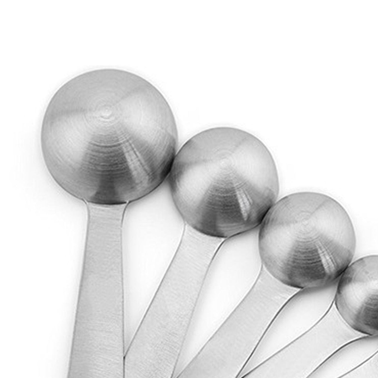 6pcs Measuring Spoon Set Thickened Clear Engraving Scale Stainless Steel Measuring Tablespoons for Seasoning