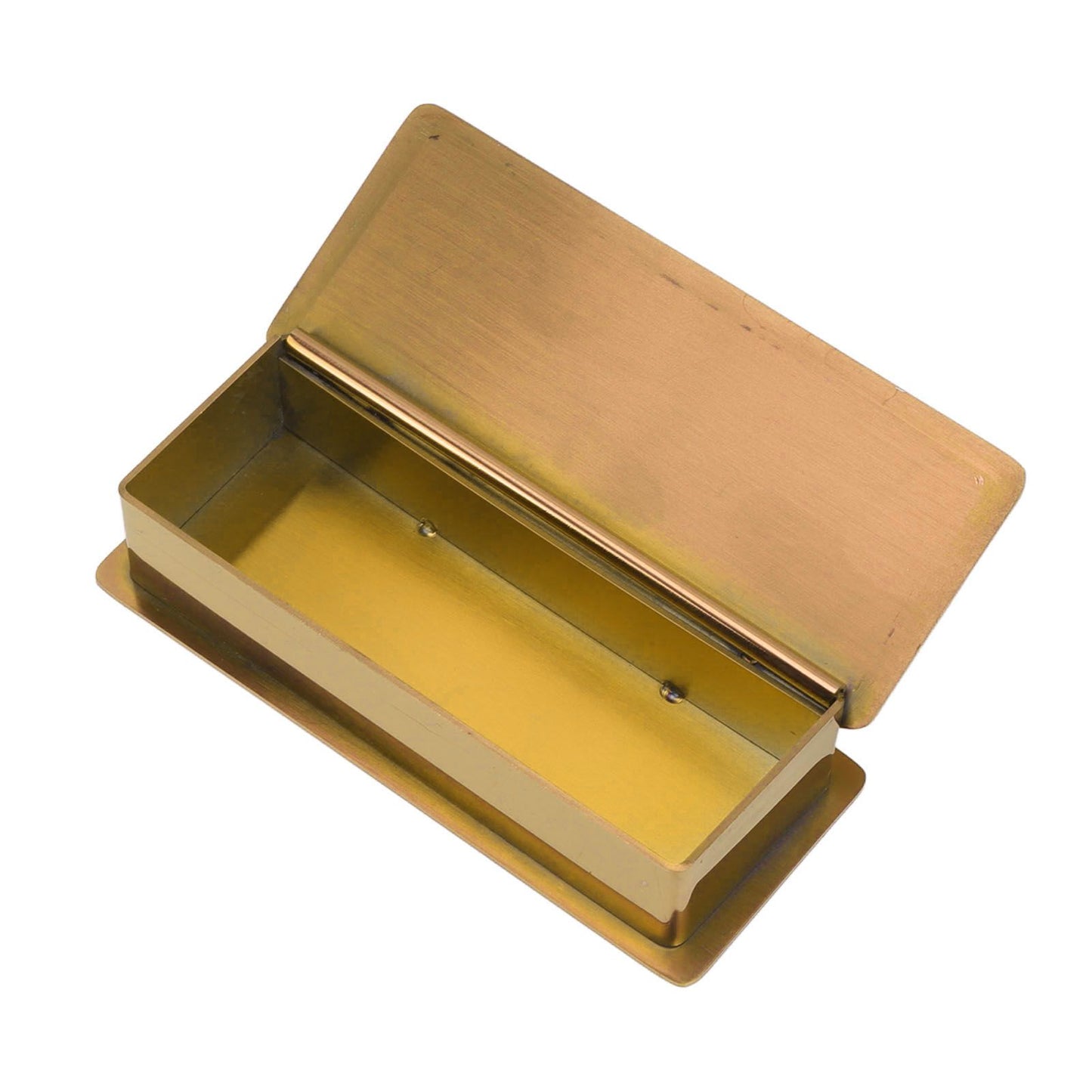 Toothpick Holder Stainless Steel Rectangular Toothpick Holder with Lid for Home Bar Hotel Restaurant Gold