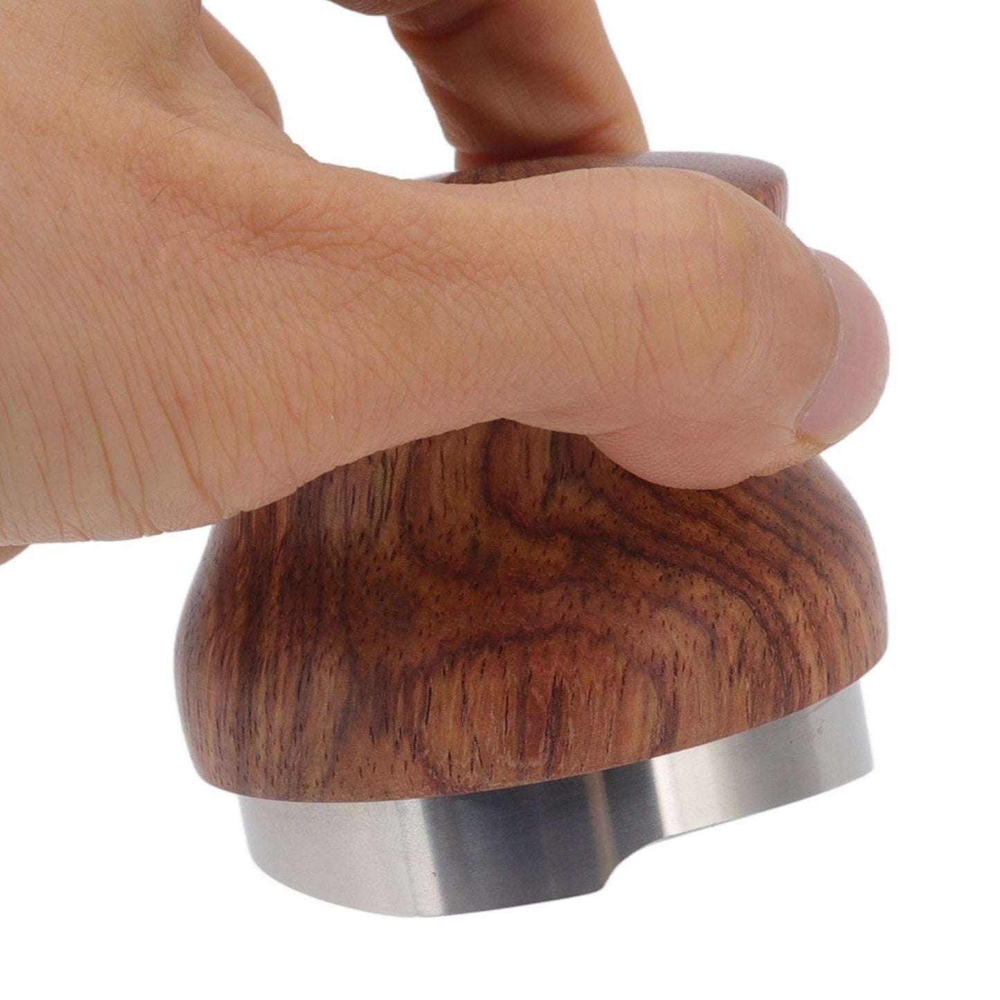 Coffee Distributor Stainless Steel Rosewood Coffee Tamper Leveler for Coffee Accessories 53mm / 2.1in
