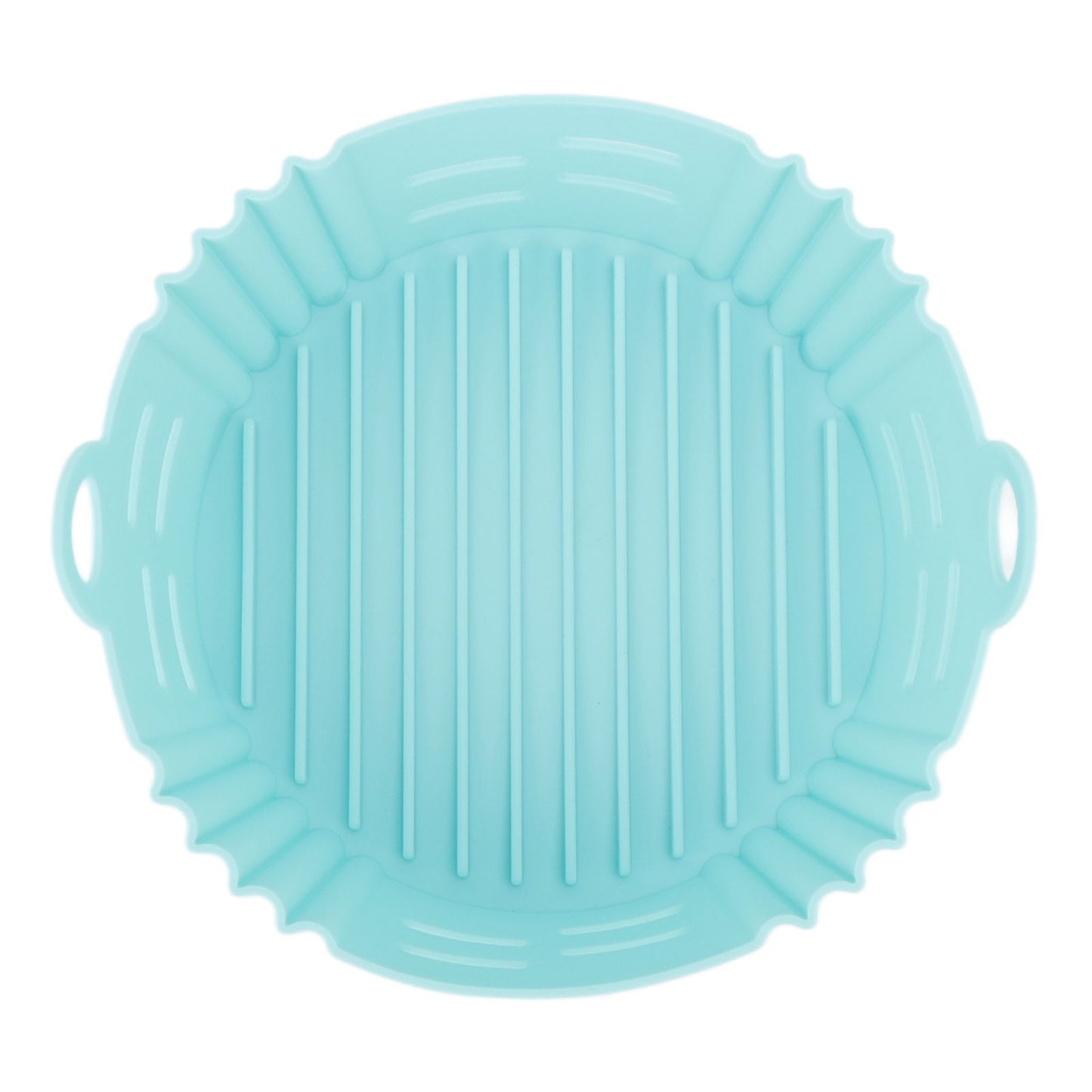 Fryer Silicone Liner Heat Resistant Elastic Washable Food Grade Reusable Fryer Basket for Cooking Blue