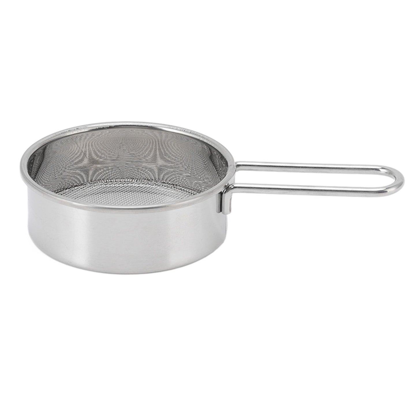 Flour Sieve Strainer 304 Stainless Steel Lightweight Easy Cleaning Ergonomic Handle Mesh Round Sifter for Baking