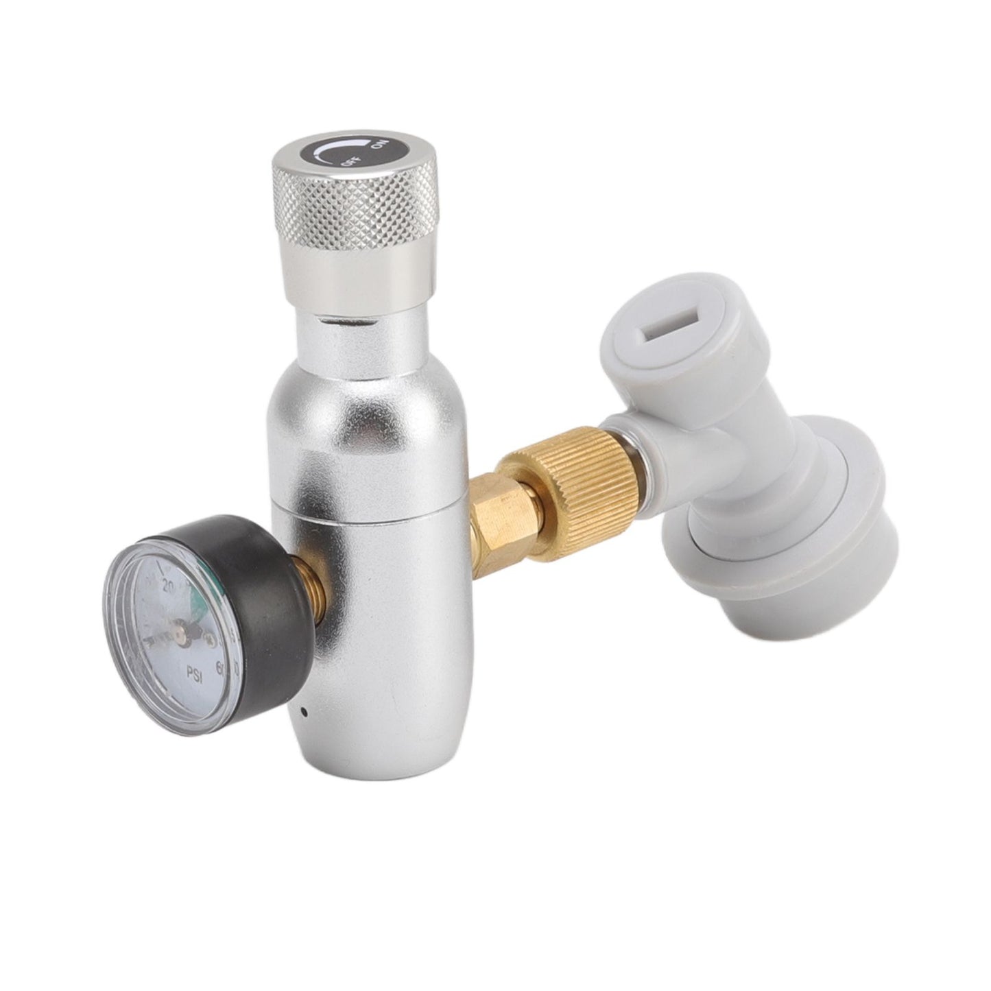 Beer Keg Charger CO2 Dispenser High Accuracy CO2 Gas Ball Lock Keg Regulator for Soda Beverage