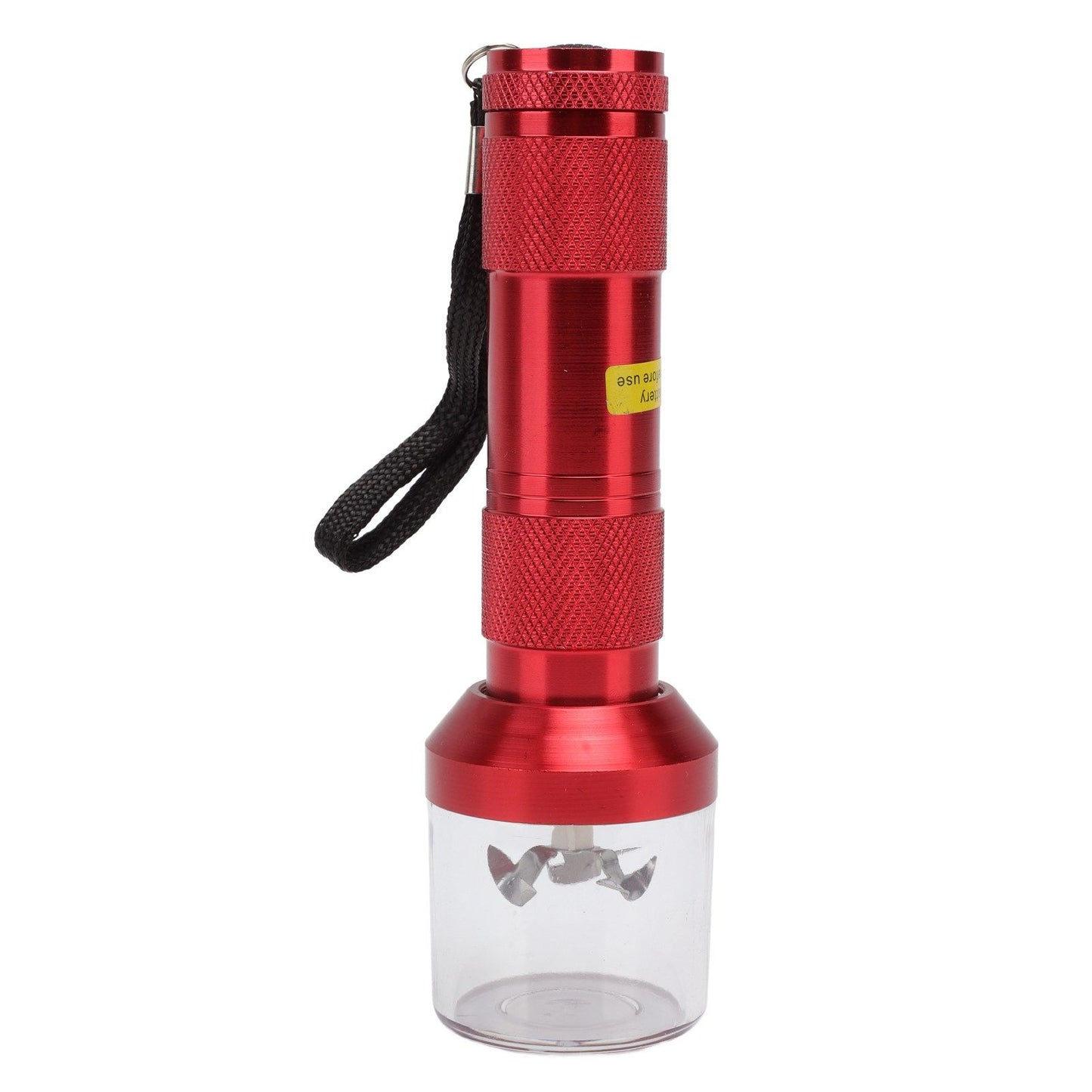 Electric Tobacco Herb Grinder Professional Aluminium Alloy Herb Tabacco Crusher for Herbal Medicine Seasoning Red