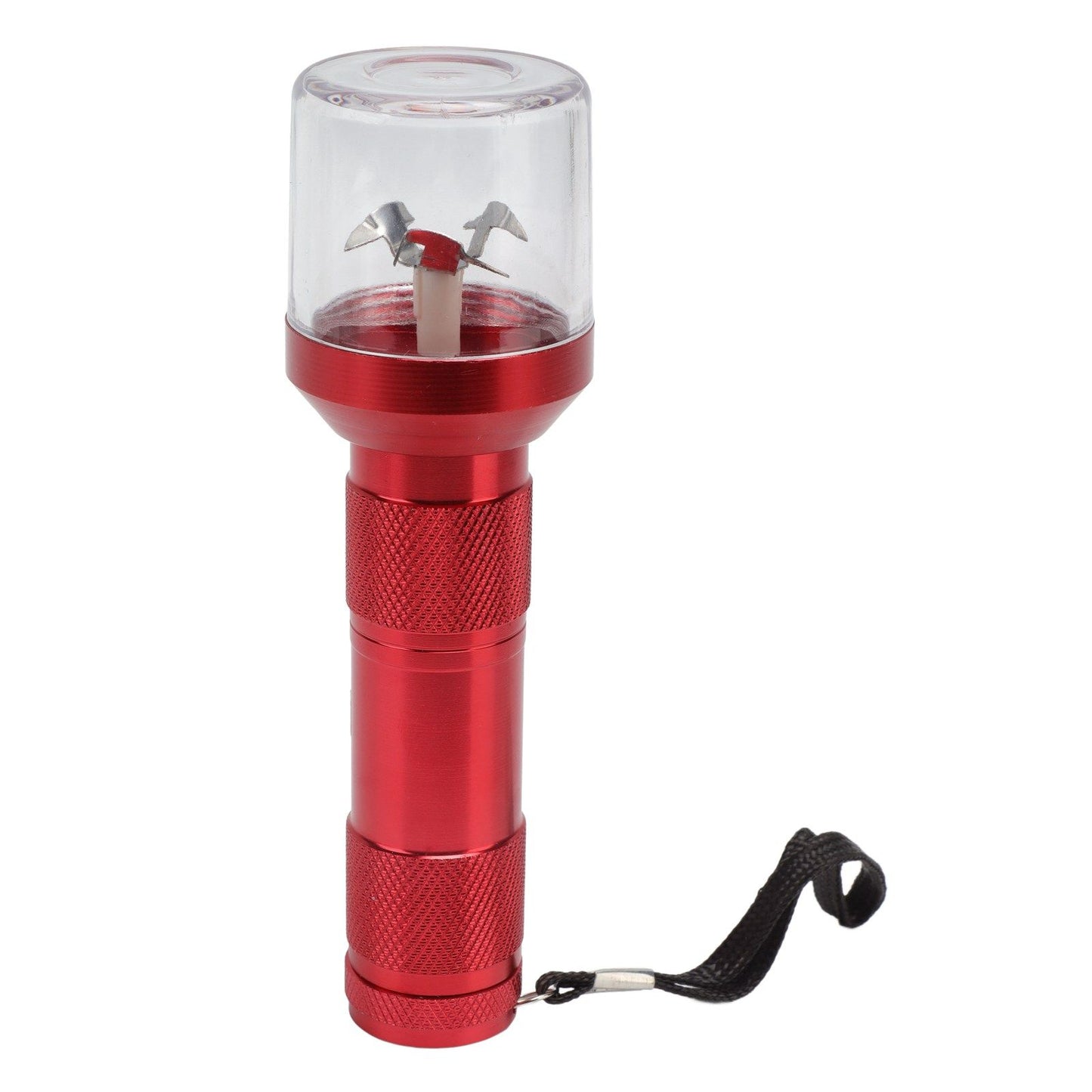 Electric Tobacco Herb Grinder Professional Aluminium Alloy Herb Tabacco Crusher for Herbal Medicine Seasoning Red