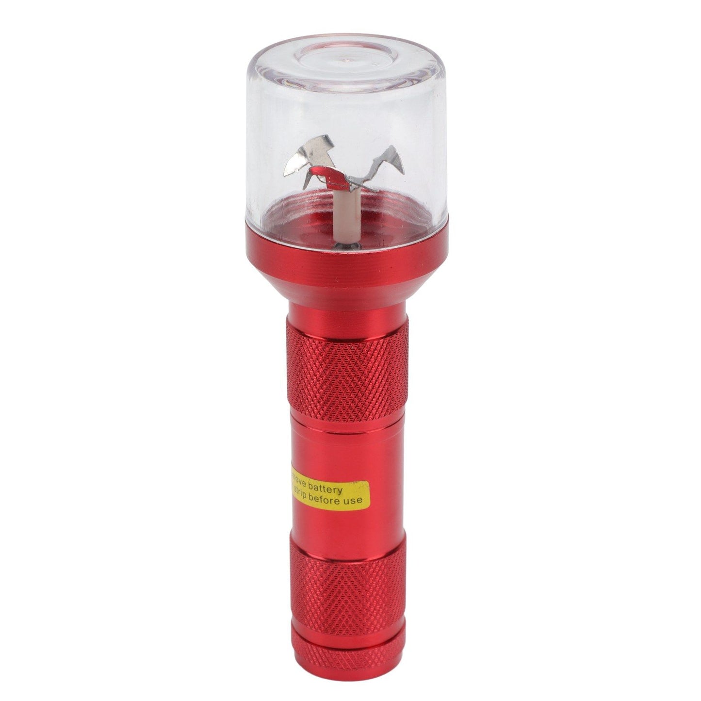 Electric Tobacco Herb Grinder Professional Aluminium Alloy Herb Tabacco Crusher for Herbal Medicine Seasoning Red
