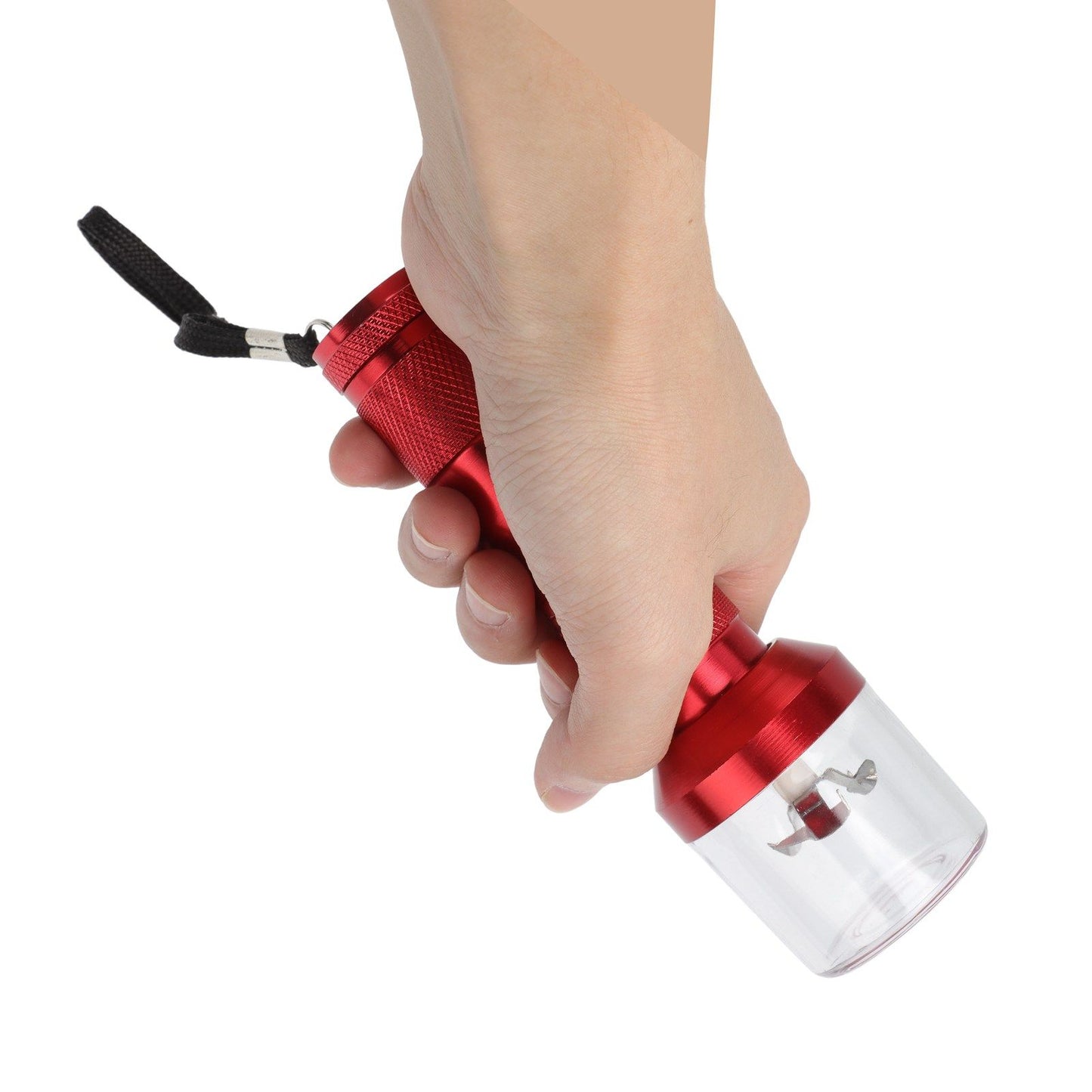 Electric Tobacco Herb Grinder Professional Aluminium Alloy Herb Tabacco Crusher for Herbal Medicine Seasoning Red