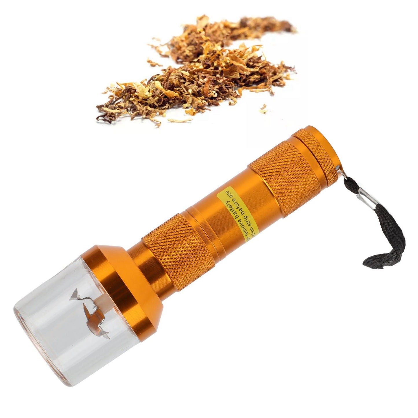 Electric Tobacco Herb Grinder Professional Aluminium Alloy Herb Tabacco Crusher for Herbal Medicine Seasoning Gold