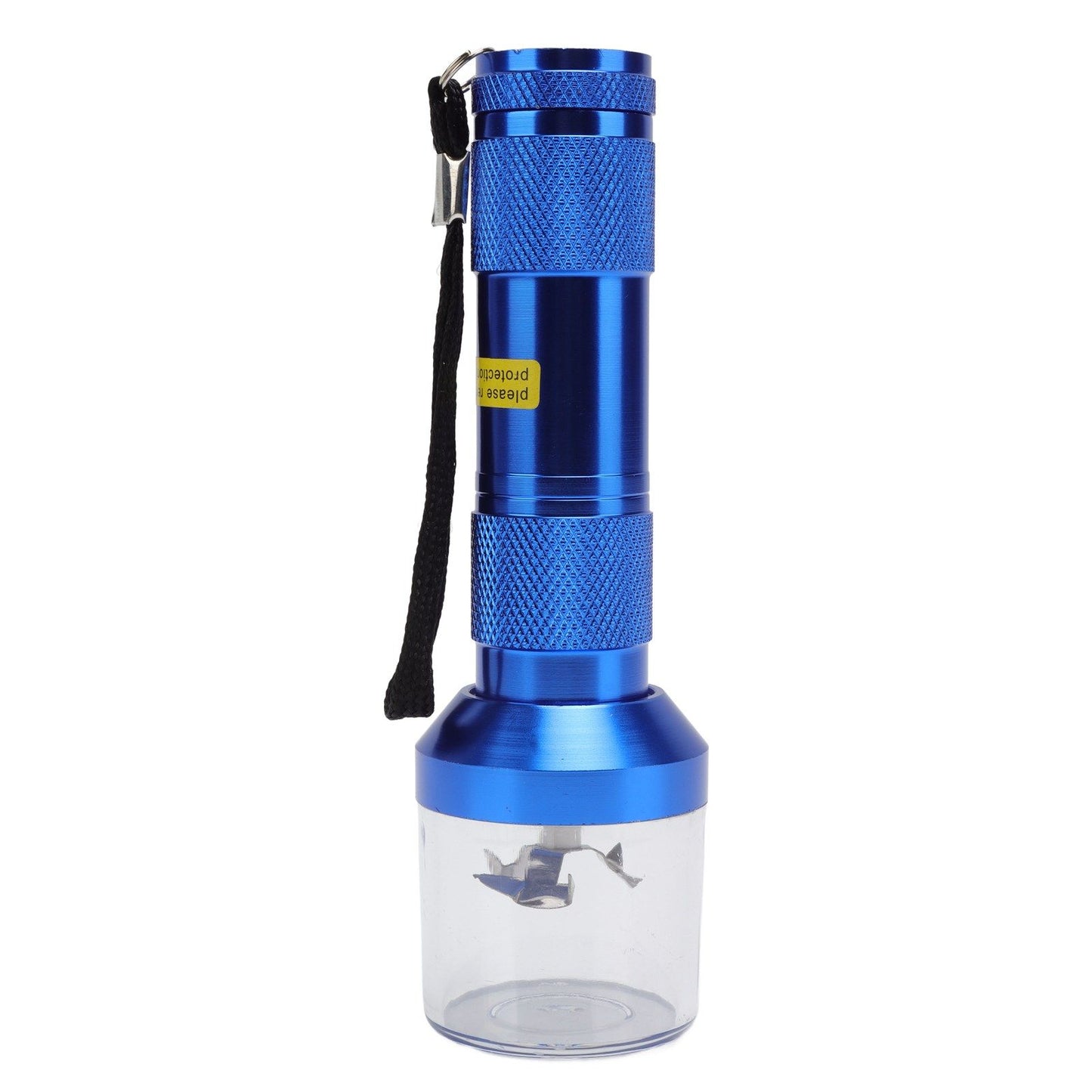 Electric Tobacco Herb Grinder Professional Aluminium Alloy Herb Tabacco Crusher for Herbal Medicine Seasoning Blue