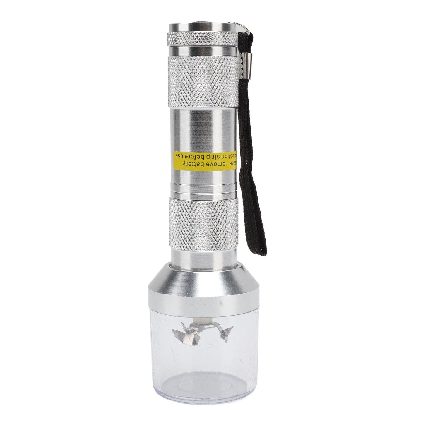 Electric Tobacco Herb Grinder Professional Aluminium Alloy Herb Tabacco Crusher for Herbal Medicine Seasoning Silver
