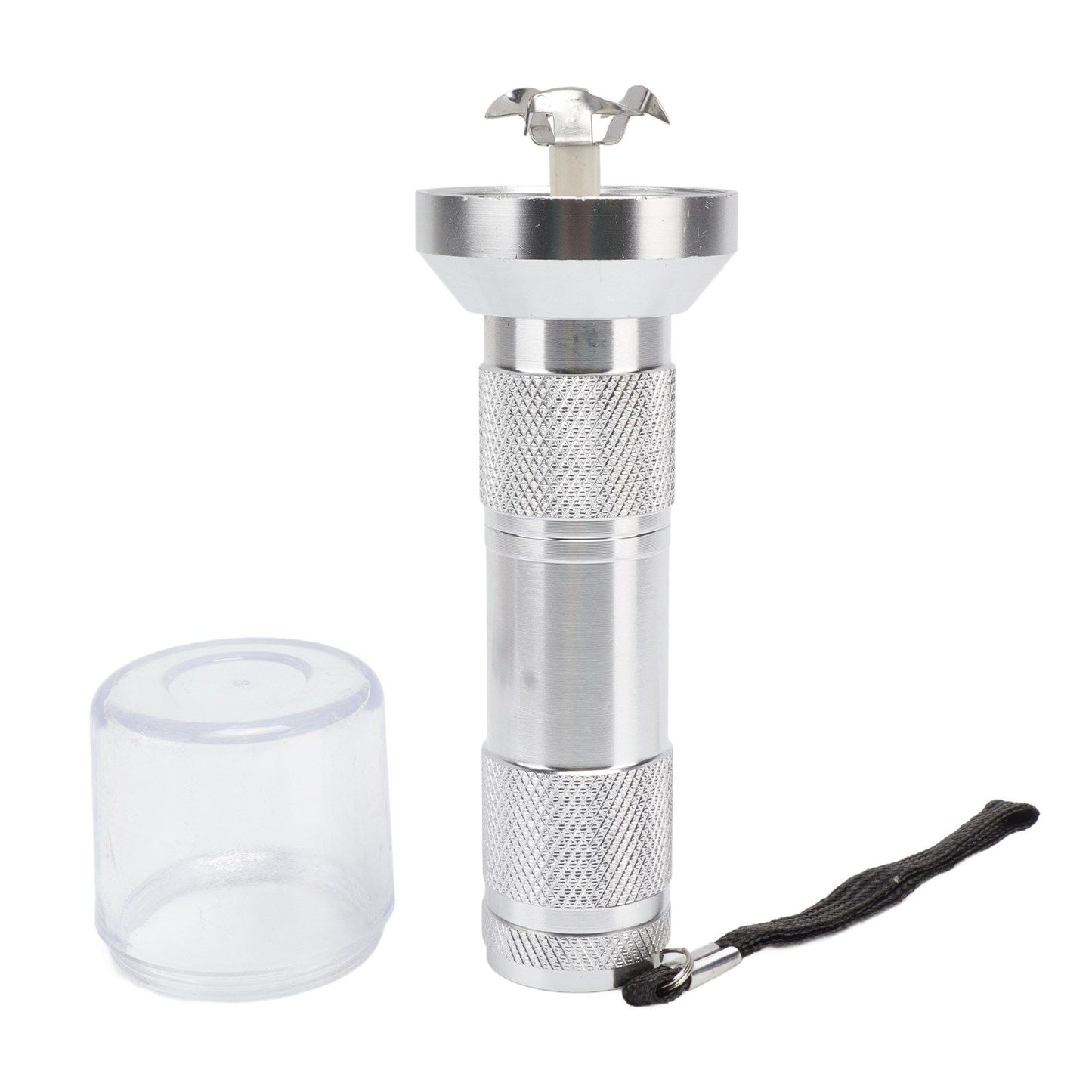 Electric Tobacco Herb Grinder Professional Aluminium Alloy Herb Tabacco Crusher for Herbal Medicine Seasoning Silver