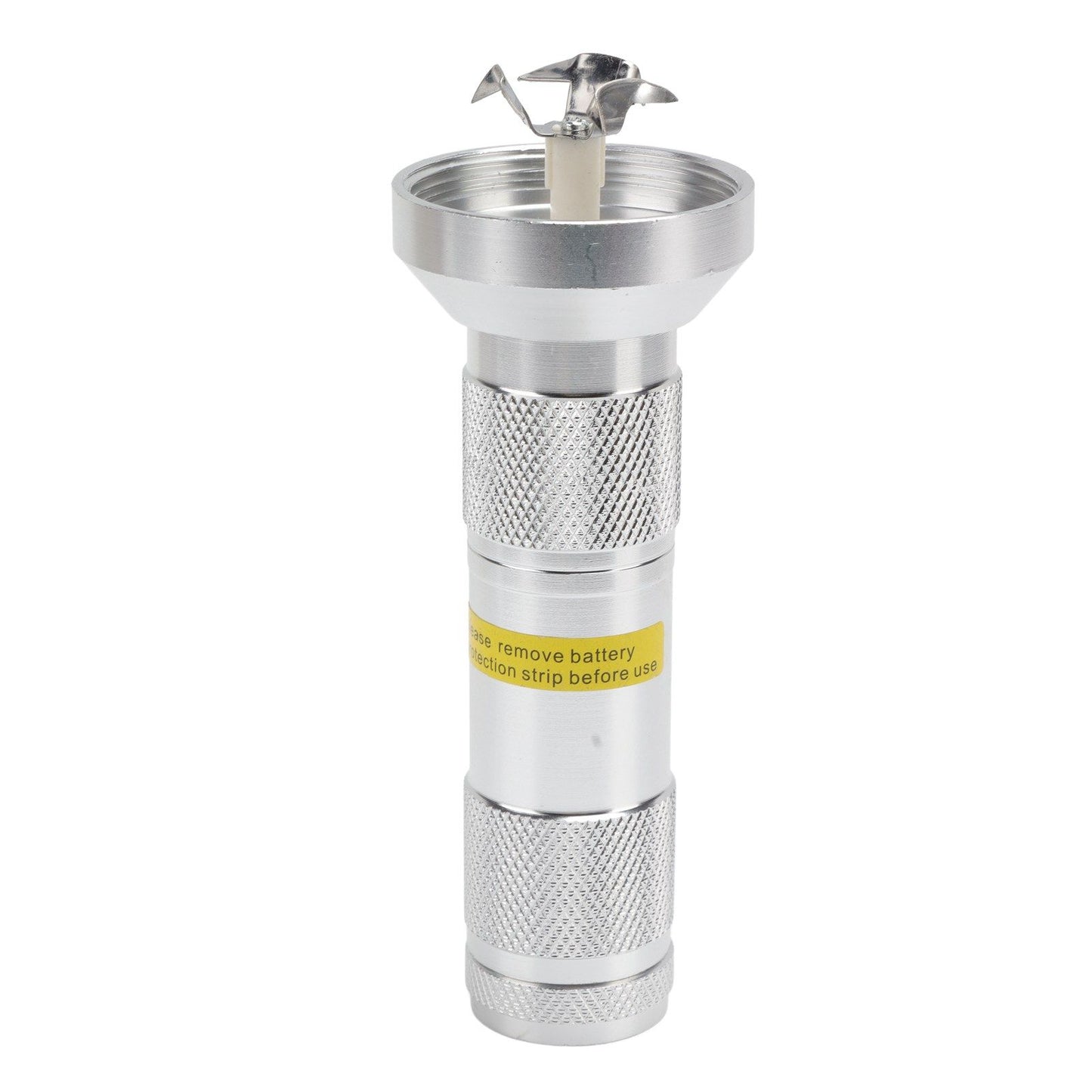 Electric Tobacco Herb Grinder Professional Aluminium Alloy Herb Tabacco Crusher for Herbal Medicine Seasoning Silver