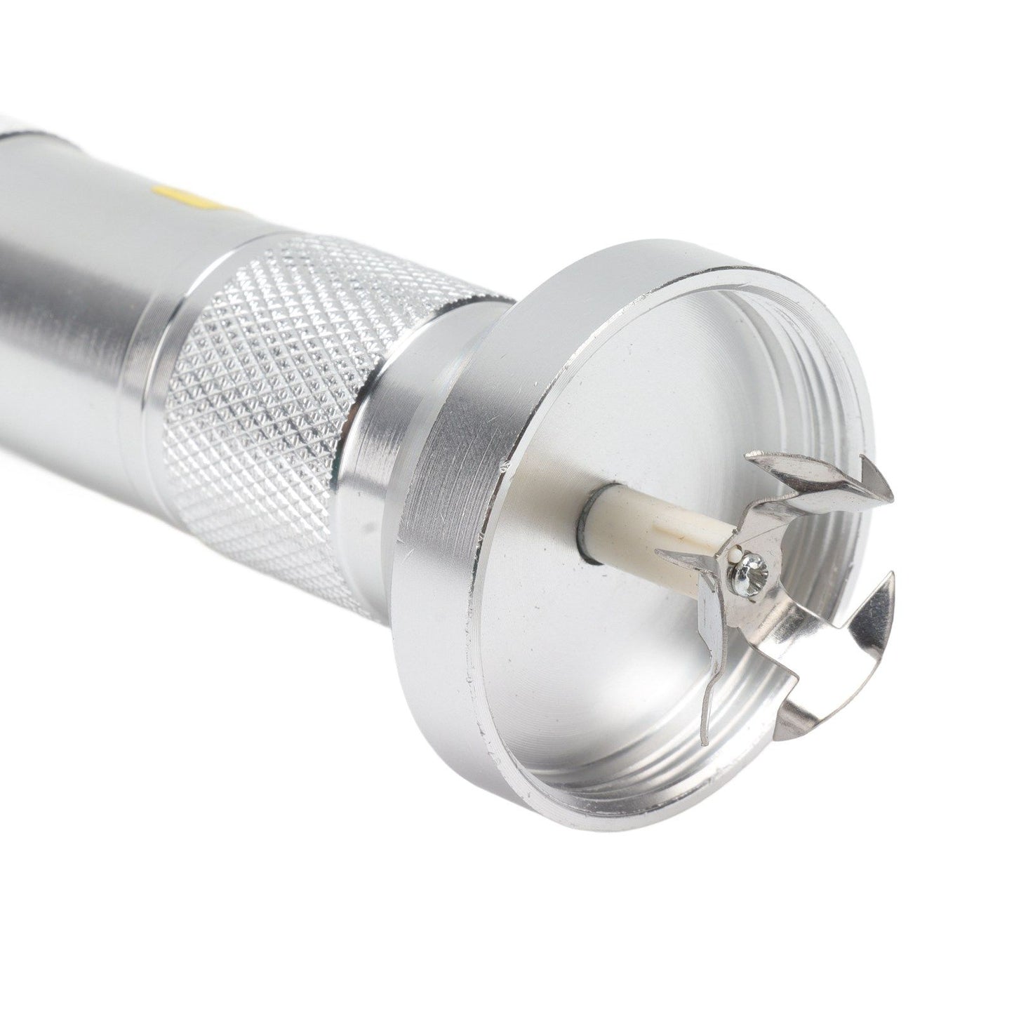 Electric Tobacco Herb Grinder Professional Aluminium Alloy Herb Tabacco Crusher for Herbal Medicine Seasoning Silver