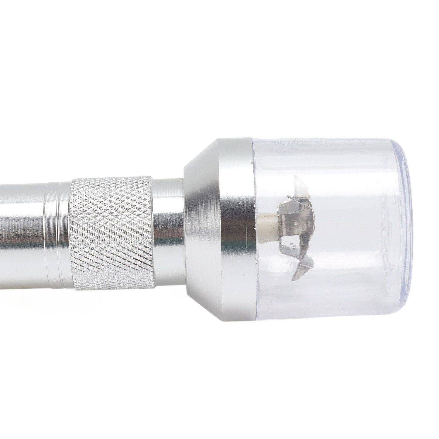 Electric Tobacco Herb Grinder Professional Aluminium Alloy Herb Tabacco Crusher for Herbal Medicine Seasoning Silver