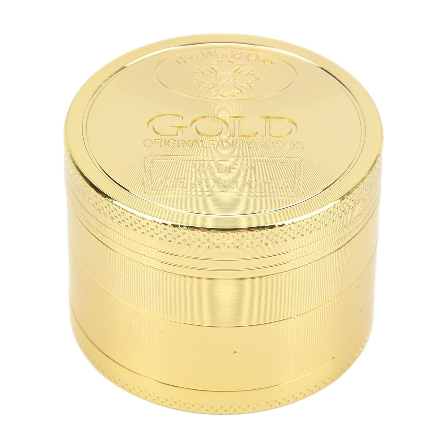 40mm Spice Grinder 4 Layers Aluminium Alloy Gold Coin Design Spice Crusher for Home Kitchen