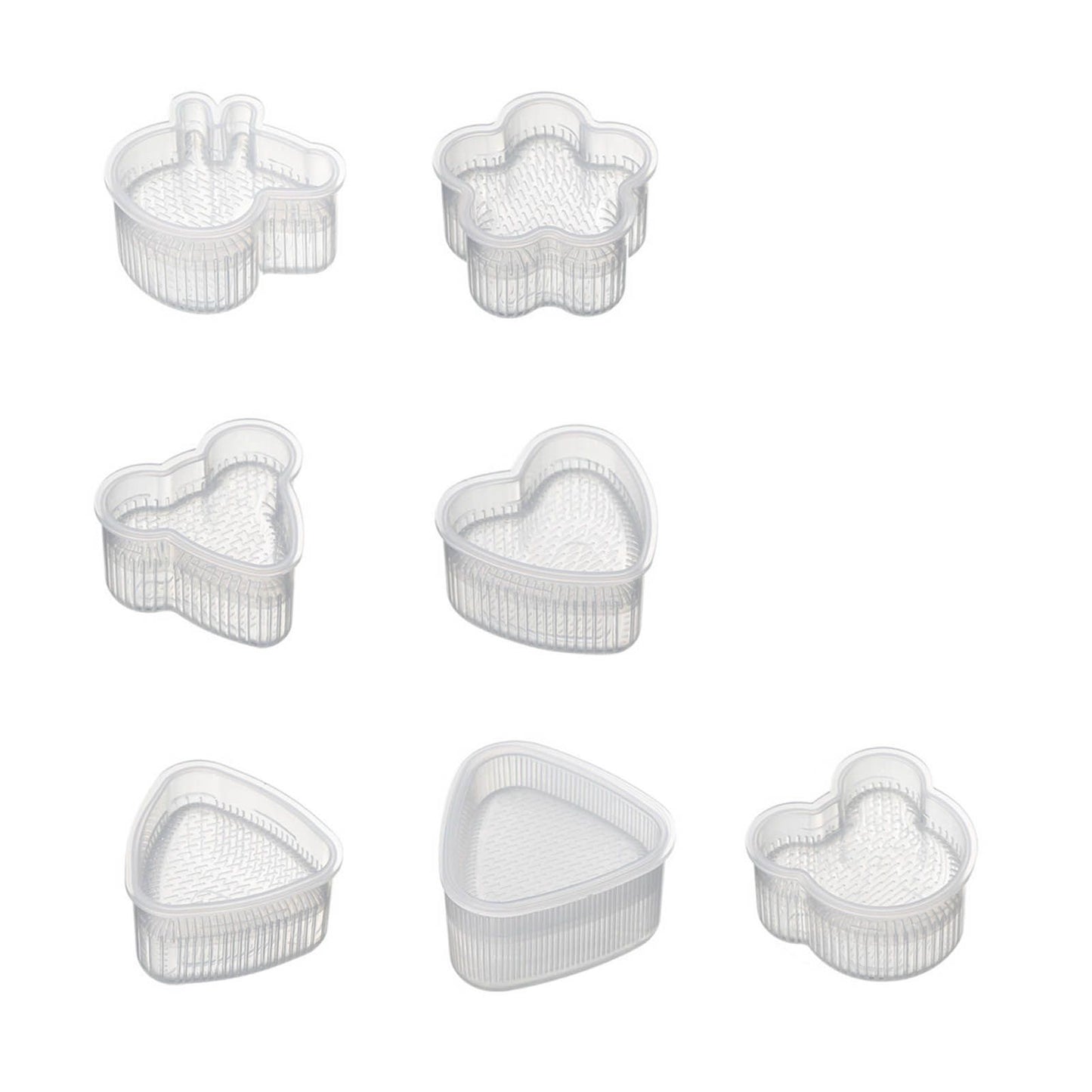 7Pcs Sushi Ball Mold Cartoon Style Food Grade PP Easy Operation Widely Used Sushi Mold for Household Bar DIY