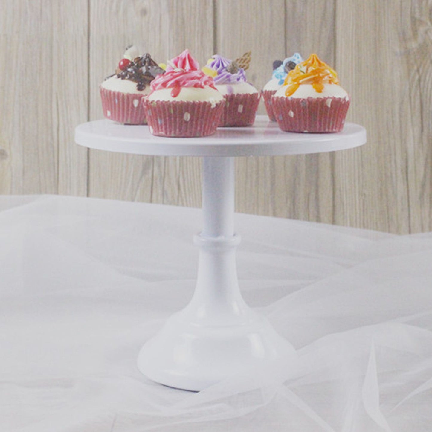 Cake Stand European Style Metal Cupcake Stand for Wedding Party Milk Tea Shop Birthday Party White