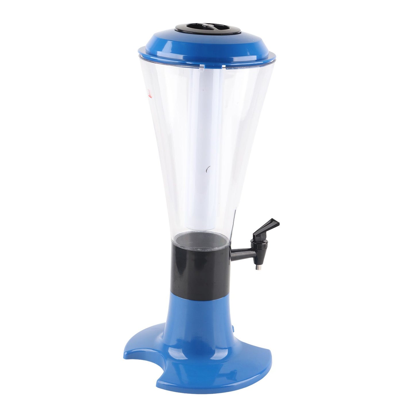 3L Beer Tower Dispenser Multipurpose Luminous Tabletop Wine Beer Tower Dispenser with Tap for Home Bar KTV Blue