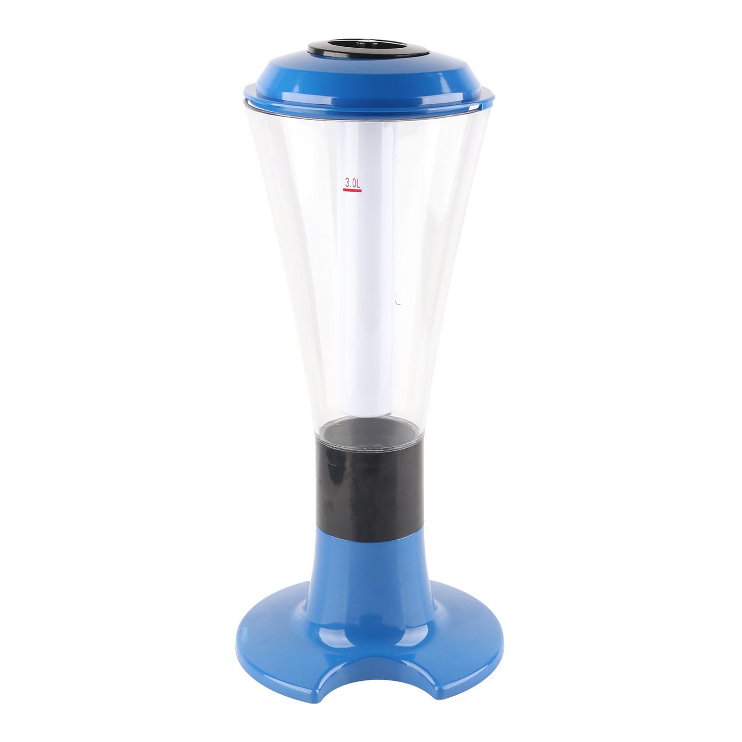 3L Beer Tower Dispenser Multipurpose Luminous Tabletop Wine Beer Tower Dispenser with Tap for Home Bar KTV Blue