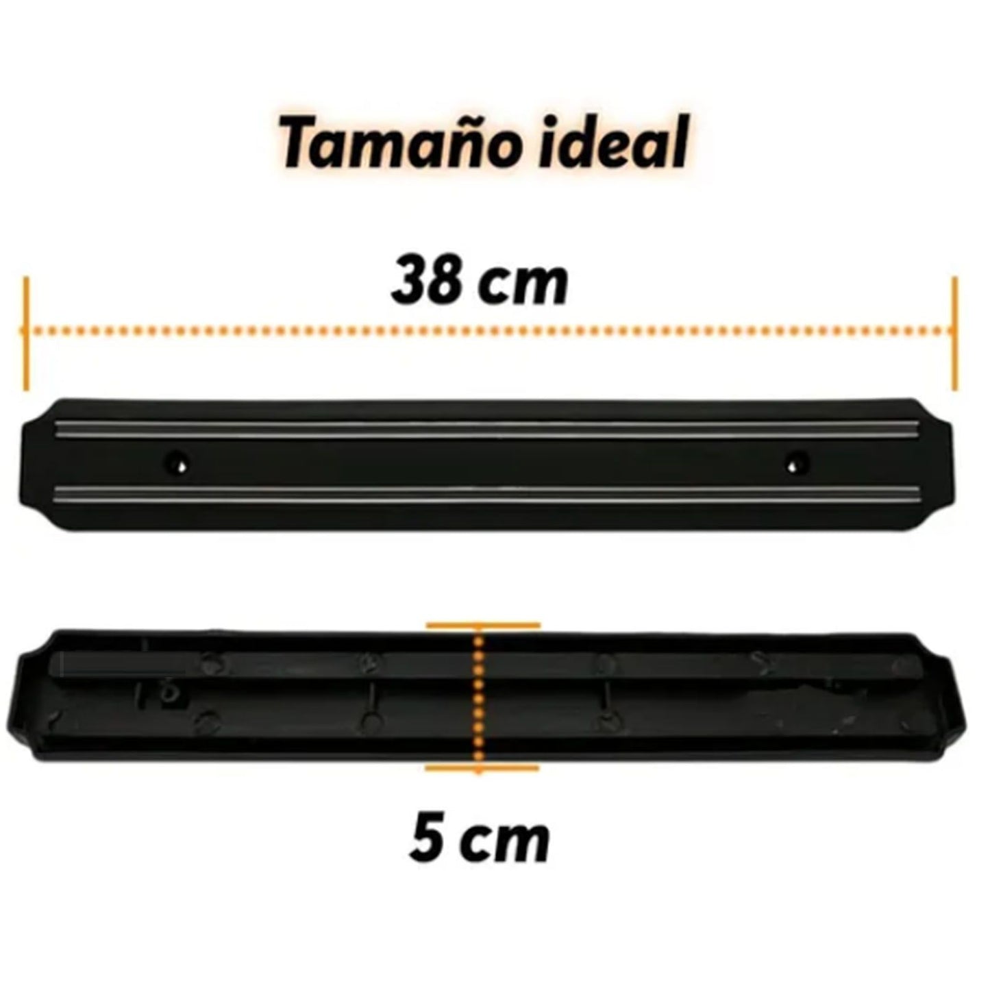 Magnetic Knife Holder Modern Simple Design Multi Use Wall Mount Knife Strip 38cm