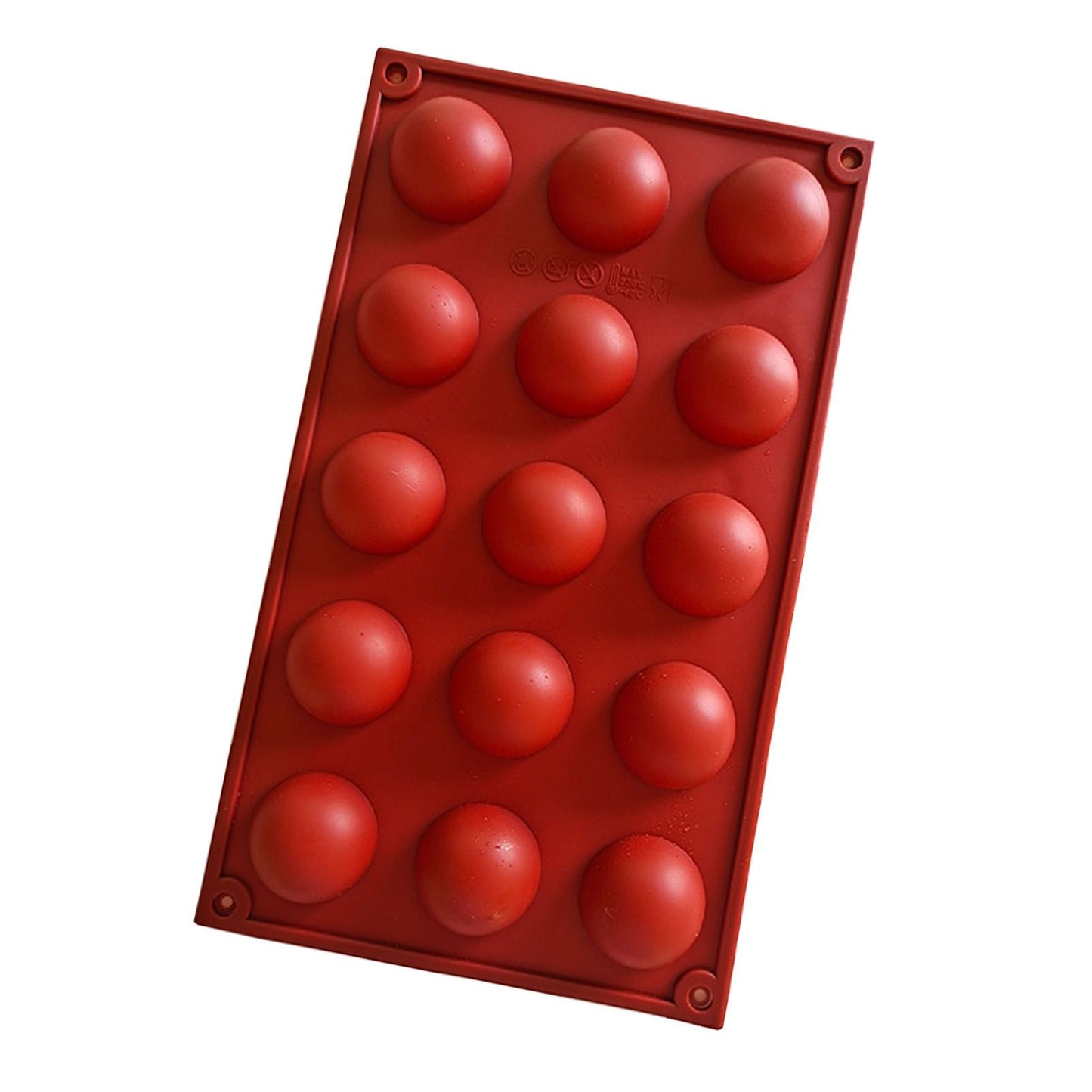 Semi Sphere Mold 15 Holes Silicone Semicircle Baking Mold for Cake Chocolate Mousse
