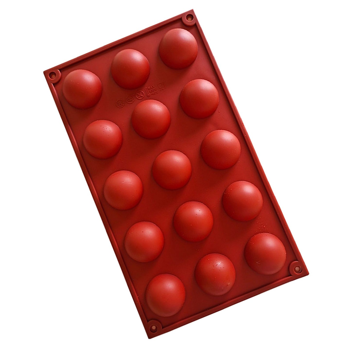 Semi Sphere Mold 15 Holes Silicone Semicircle Baking Mold for Cake Chocolate Mousse