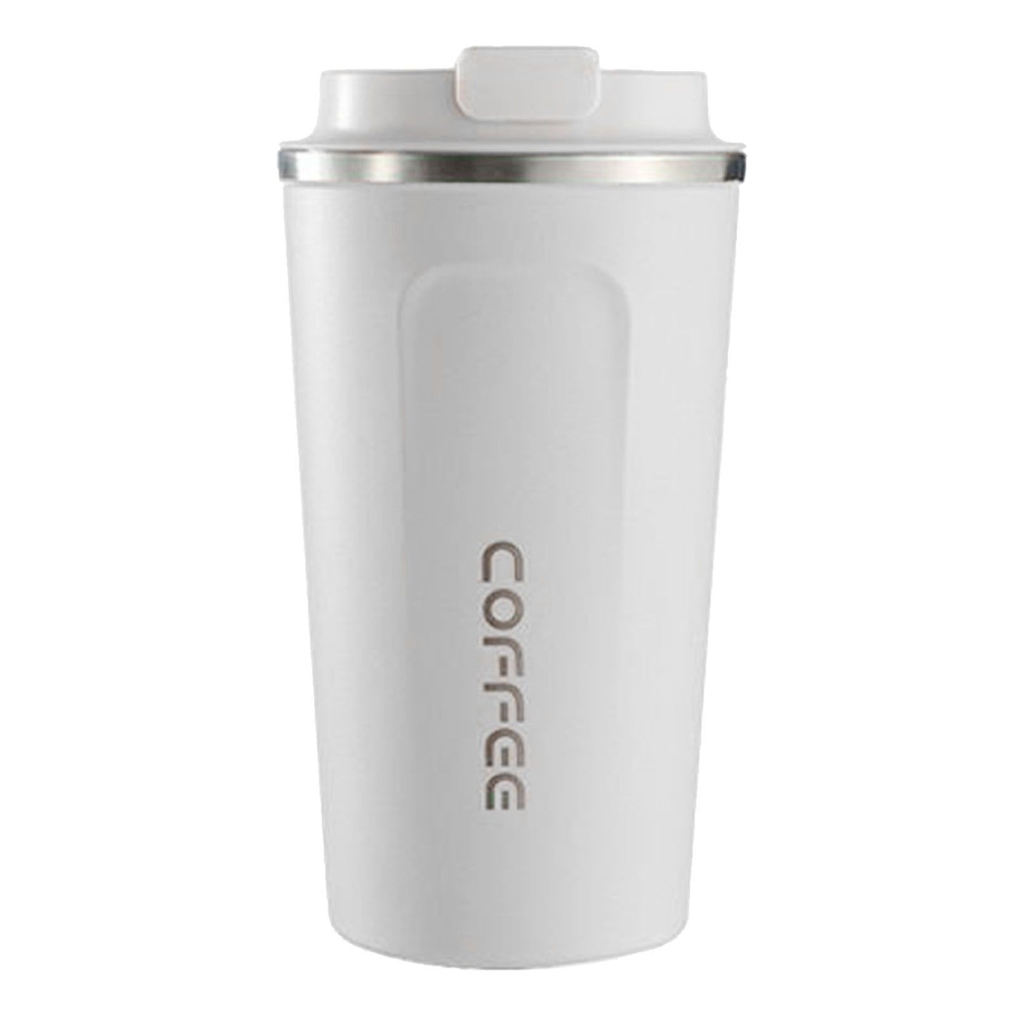 Smart Temperature Display Coffee Cup Portable 304 Stainless Steel Insulation Cup Simple Style Pure Color Generation 2nd White 380ml