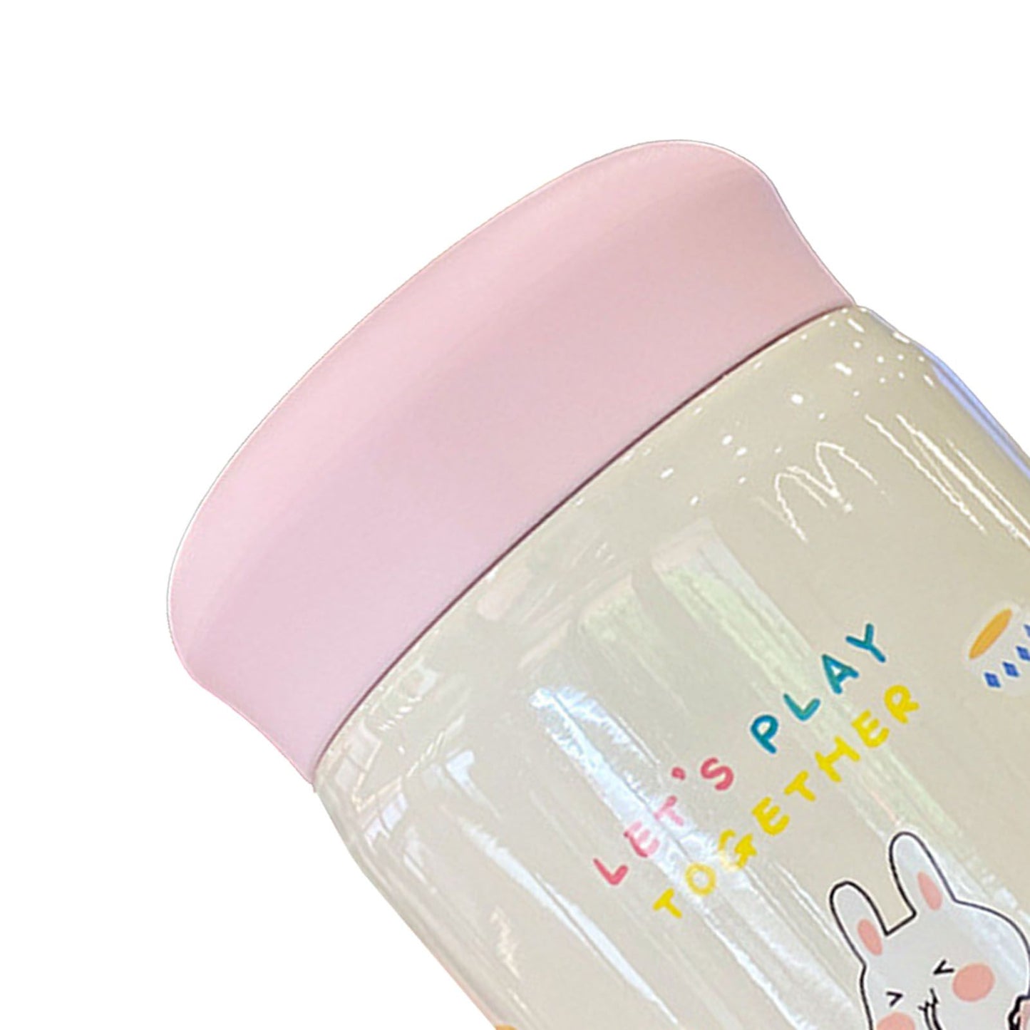 320ml Stainless Steel Insulated Vacuum Food Jar Cup Container with Lid for Outdoor Cartoon Portable Bottle Rabbit