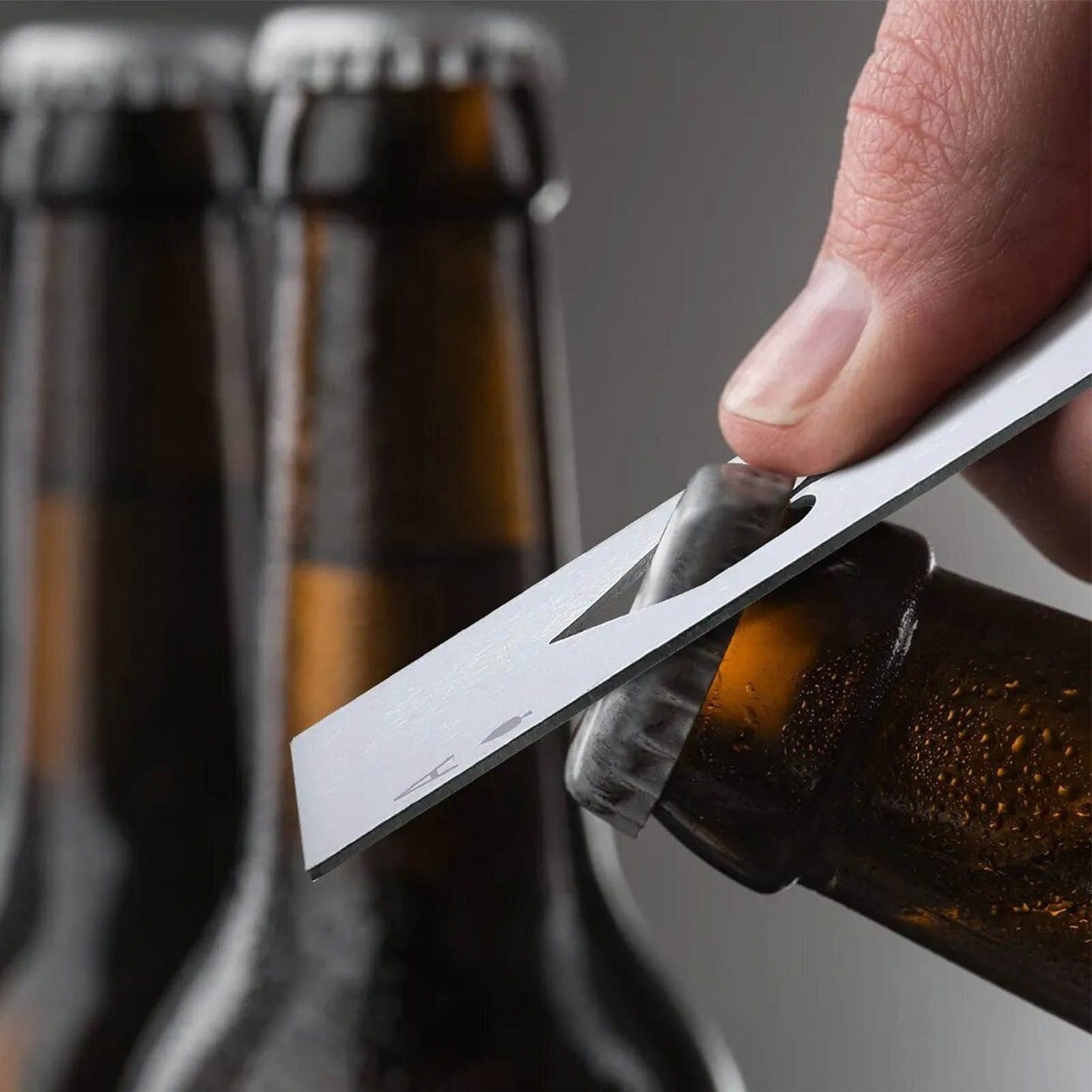 20 Pcs Poker Card Bottle Opener Beer Openers Stainless Steel Black Silver Cup Mat for Wallet Gifts