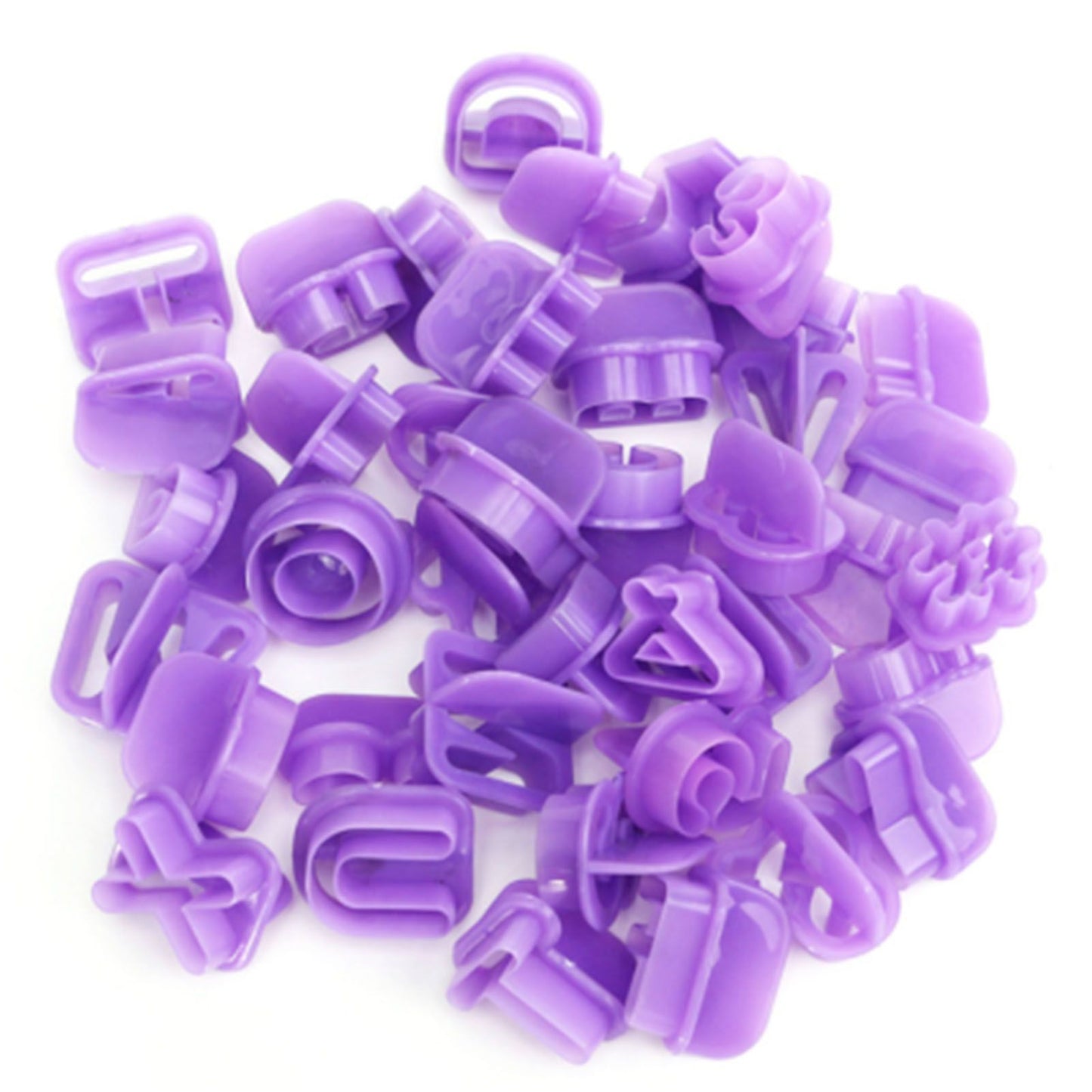 40pcs Numeral Alphabetic Cake Stencils Semiotic Food Grade Plastic Cake Topper Decorative Fillings for Home Baking