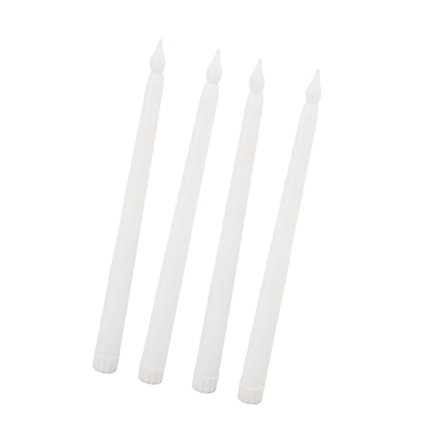 4 Pcs LED Candles Smoke Free Flameless Safe Environmentally Friendly Warm Light Electric LED Taper Candle White