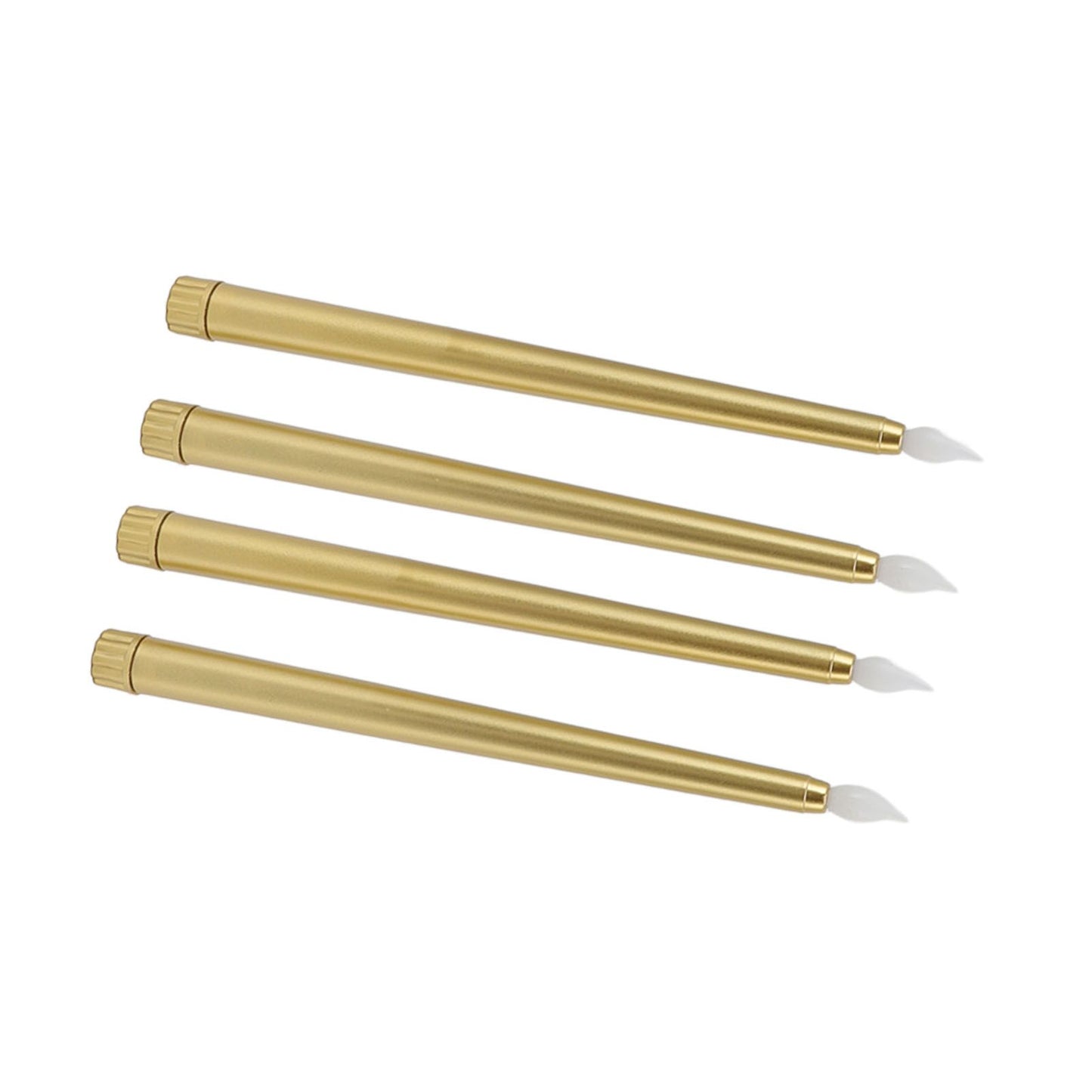 4 Pcs LED Candles Smoke Free Flameless Safe Environmentally Friendly Warm Light Electric LED Taper Candle Gold