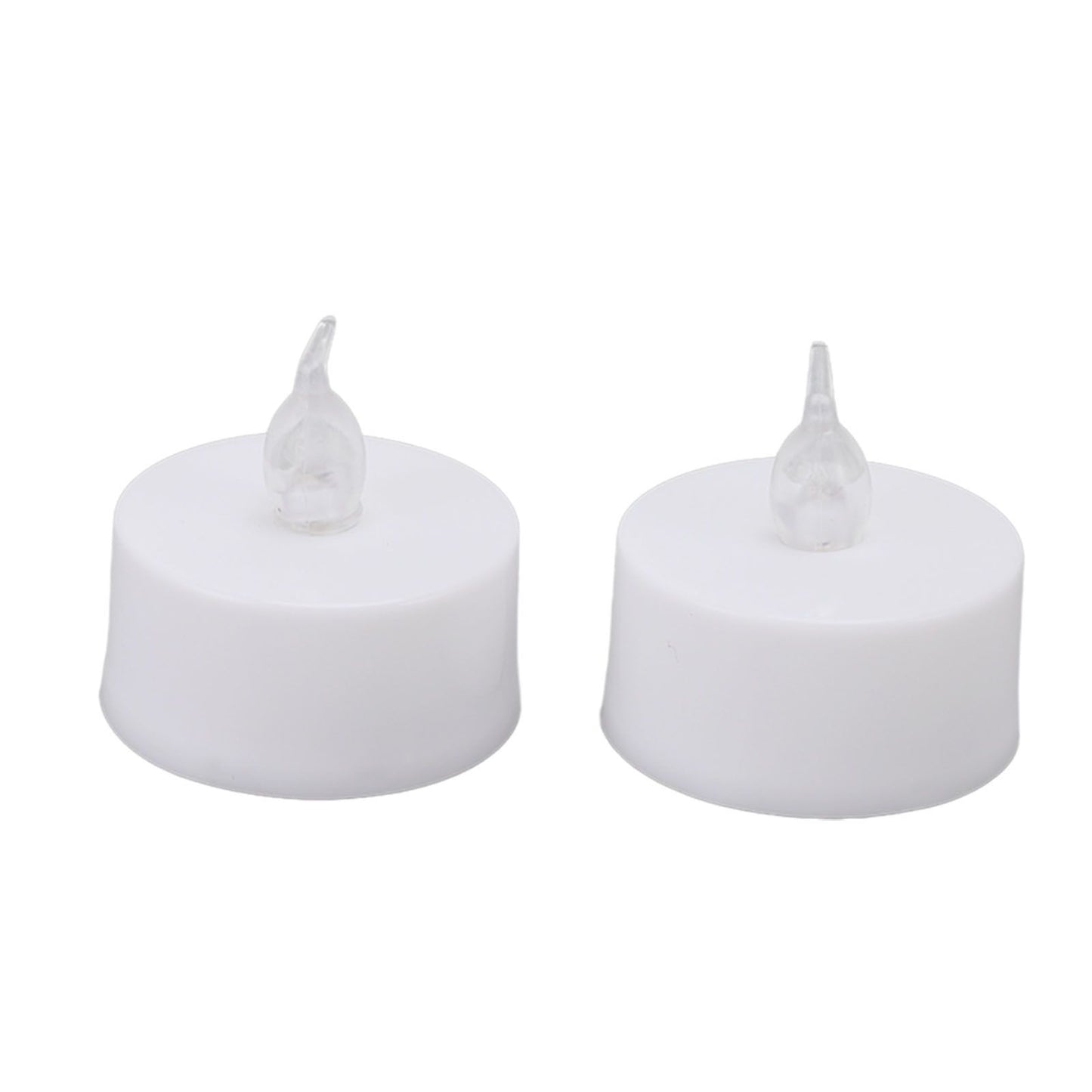 12Pcs Flameless LED Candle Light Tea Lights Candles with Color Transparent Wick Halloween Holiday Party Room Ambinece Props