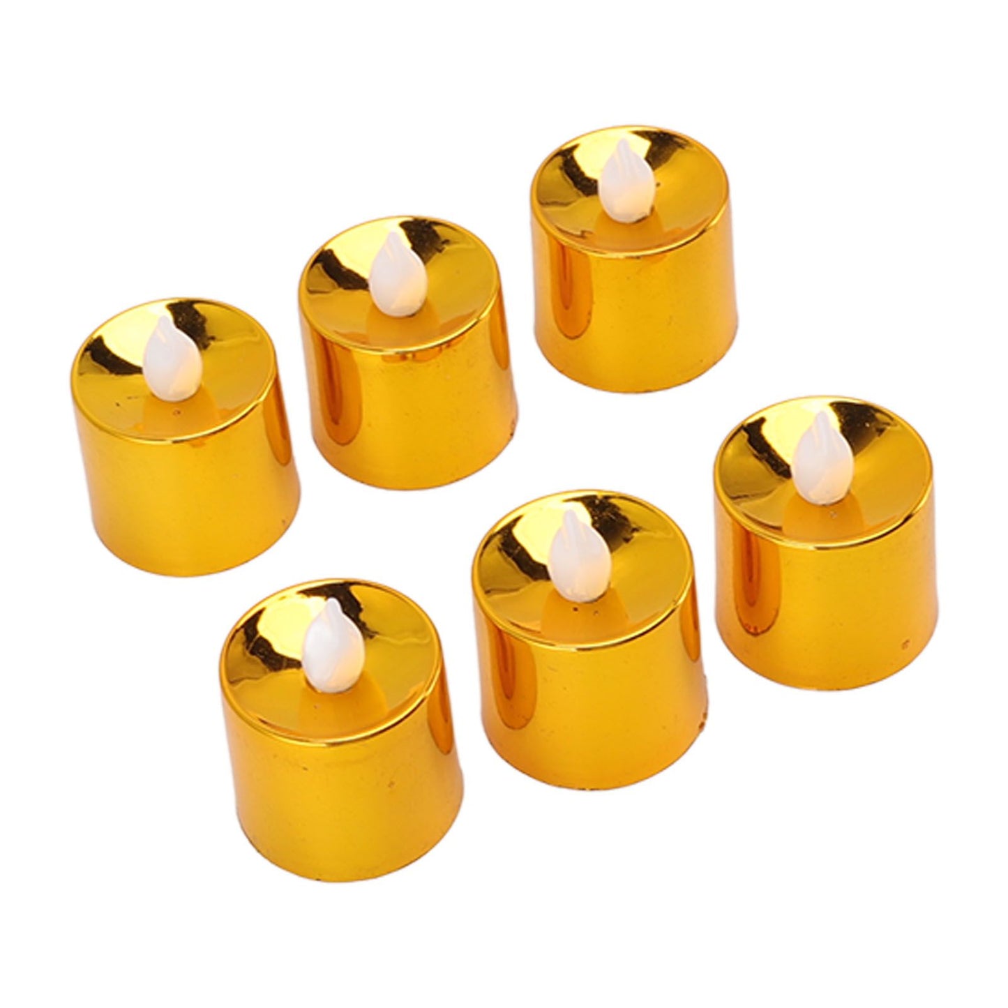 12 Pcs Electrogilding LED Electronic Candle Lamp for Christmas Wedding Birthday Party Home Decor Golden