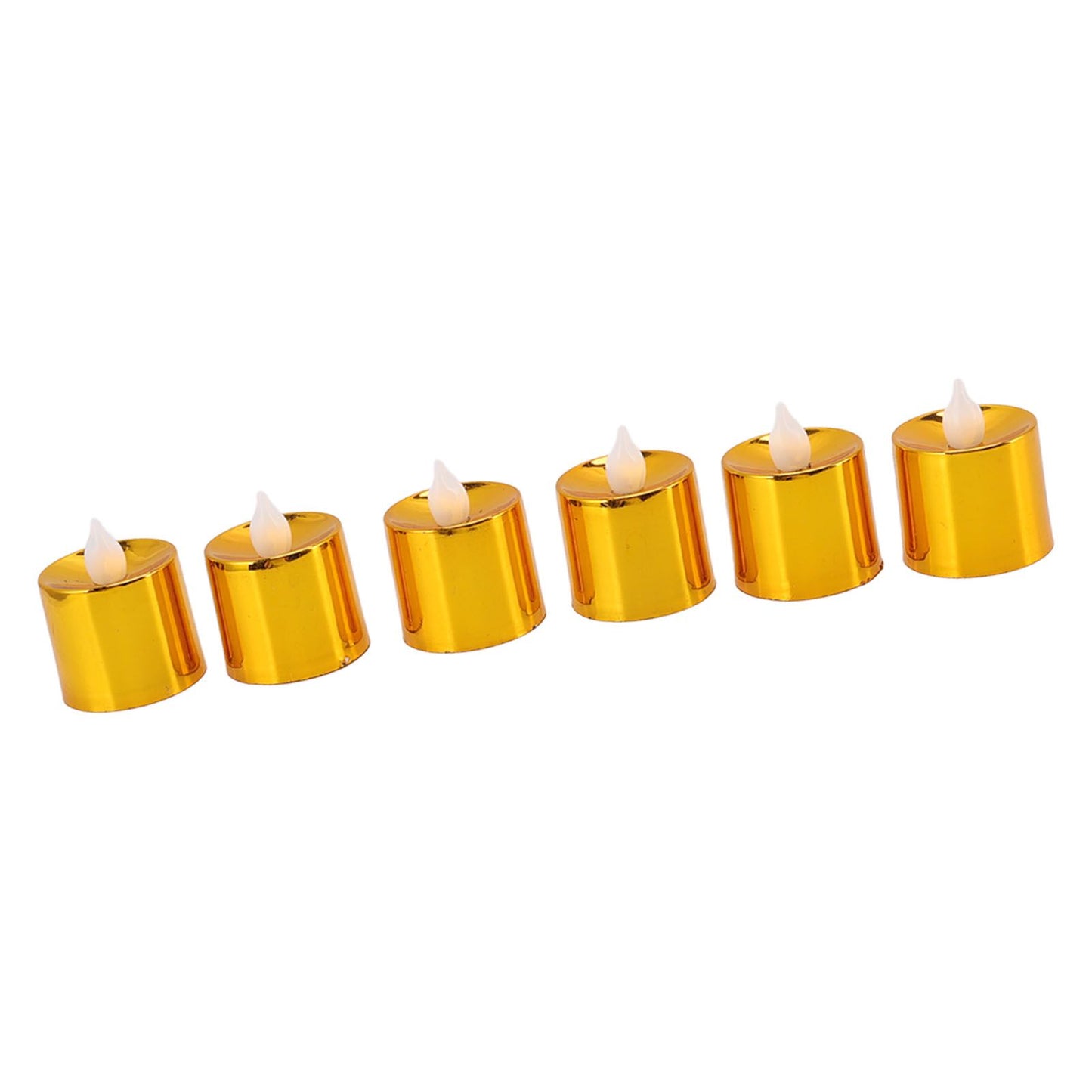 12 Pcs Electrogilding LED Electronic Candle Lamp for Christmas Wedding Birthday Party Home Decor Golden