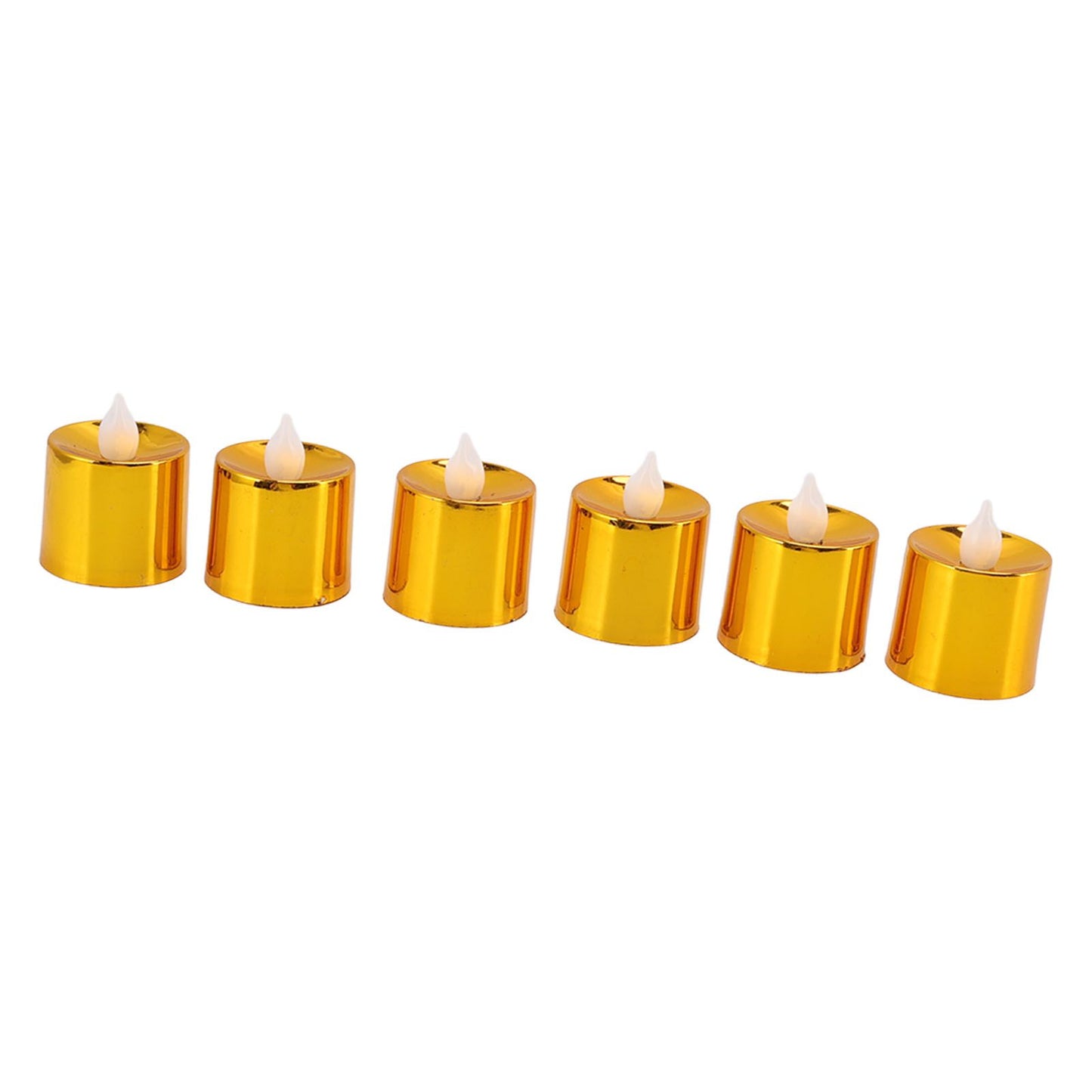12 Pcs Electrogilding LED Electronic Candle Lamp for Christmas Wedding Birthday Party Home Decor Golden