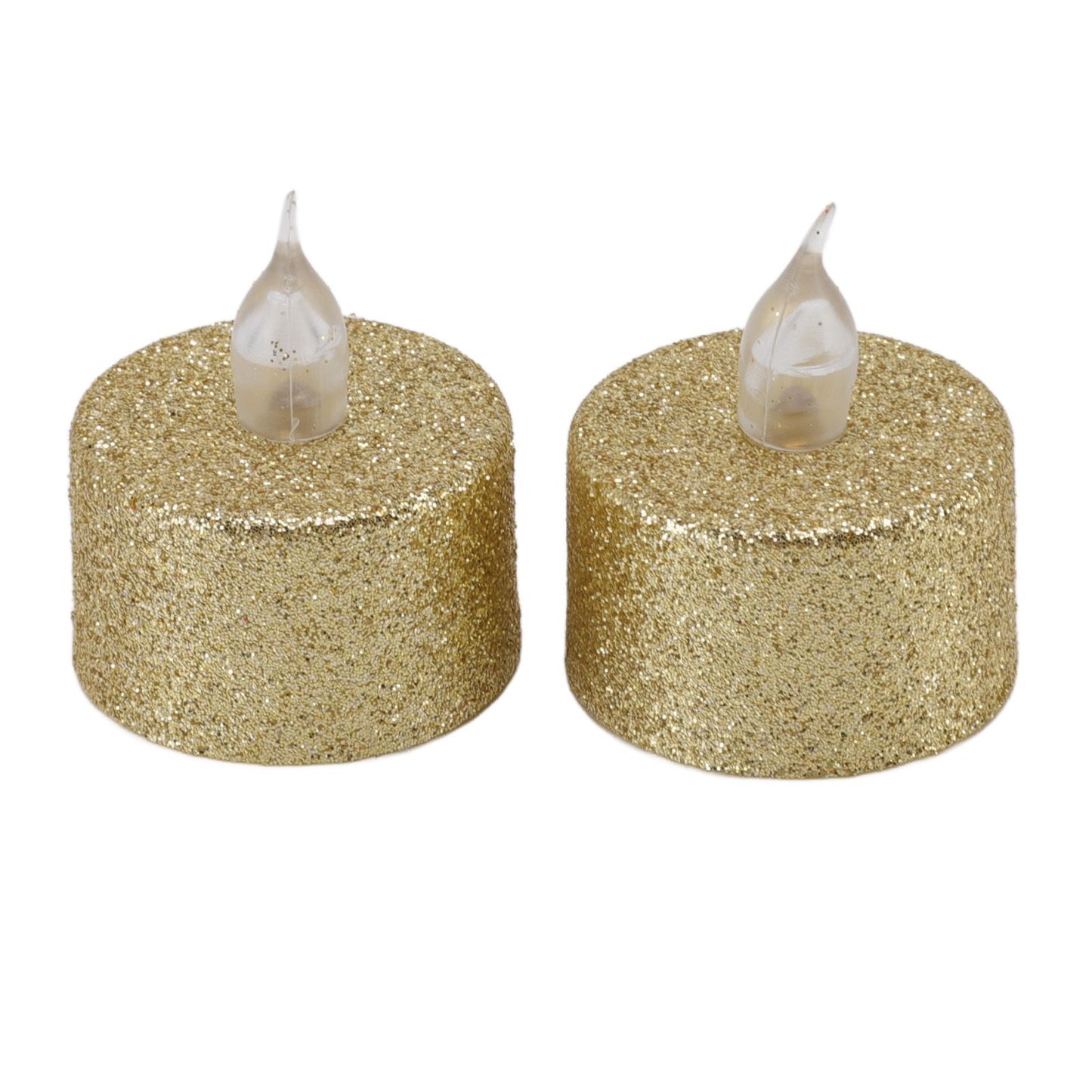 LED Candle Light Flameless Battery Operated Decorative Electronic Tea Light for Christmas Wedding 12pcs Gold