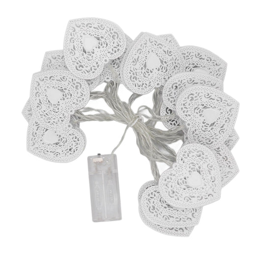 LED Love String Lights Iron 3 Meter Warm 20 Lamp Beads White Decoration Light for Valentine's Day Wedding