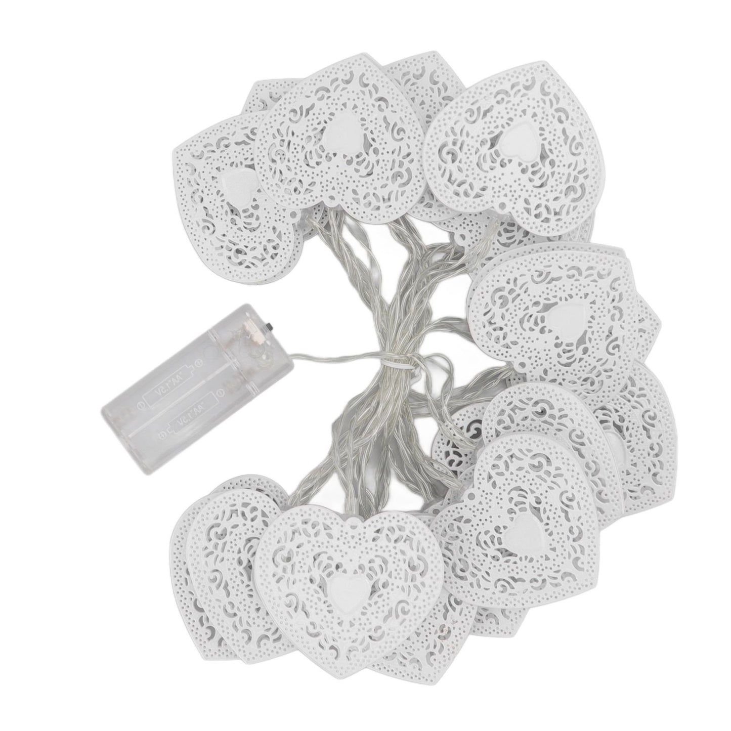 LED Love String Lights Iron 3 Meter Warm 20 Lamp Beads White Decoration Light for Valentine's Day Wedding
