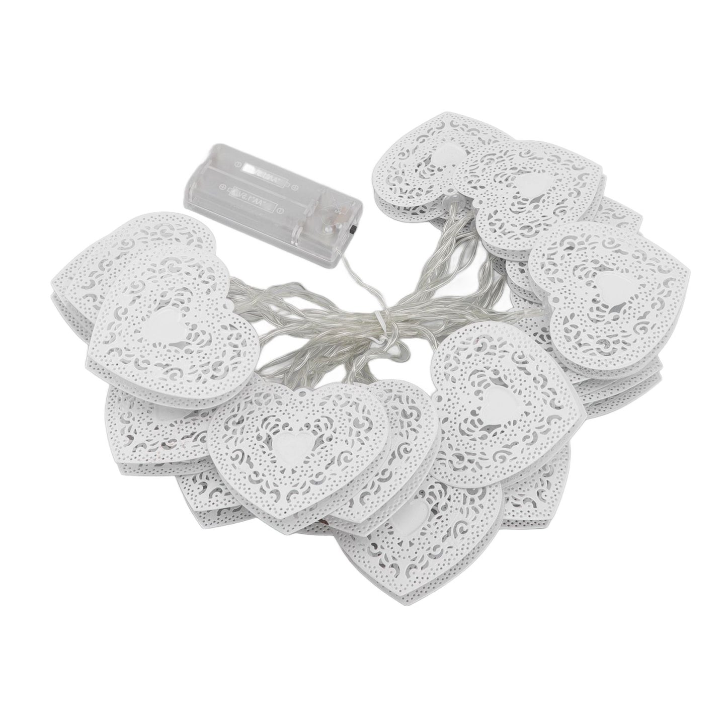 LED Love String Lights Iron 3 Meter Warm 20 Lamp Beads White Decoration Light for Valentine's Day Wedding