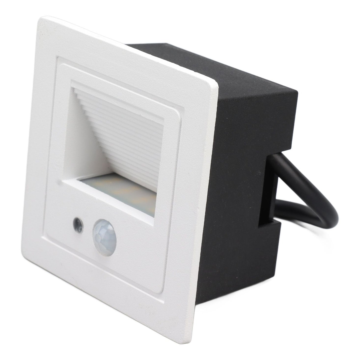 LED Corner Wall Lamp Recessed Warm White Iron Baking Varnish Body Induction Step Light for Stairway 85‑260V