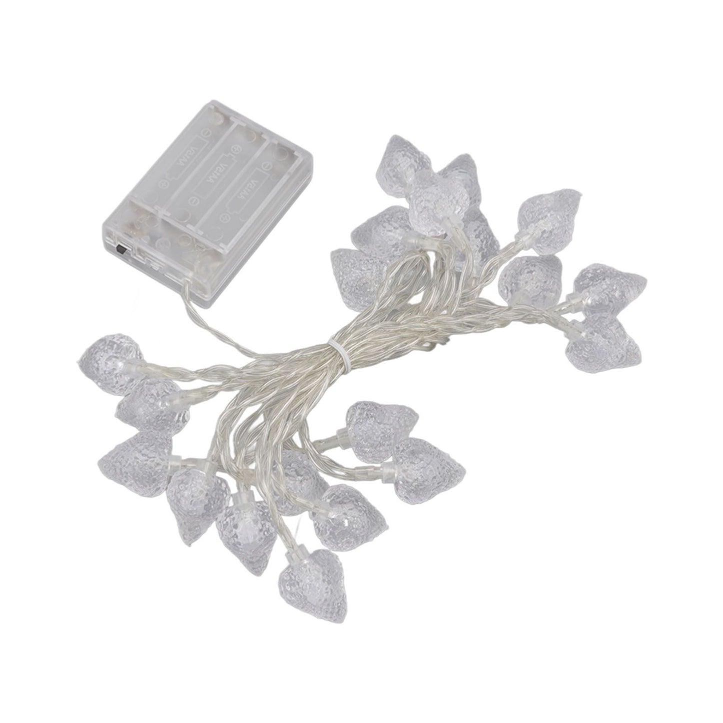 20 LEDs Christmas Lights Outdoor Strawberry Fairy String Lights Battery Powered Festival Decor Light String for Home Room