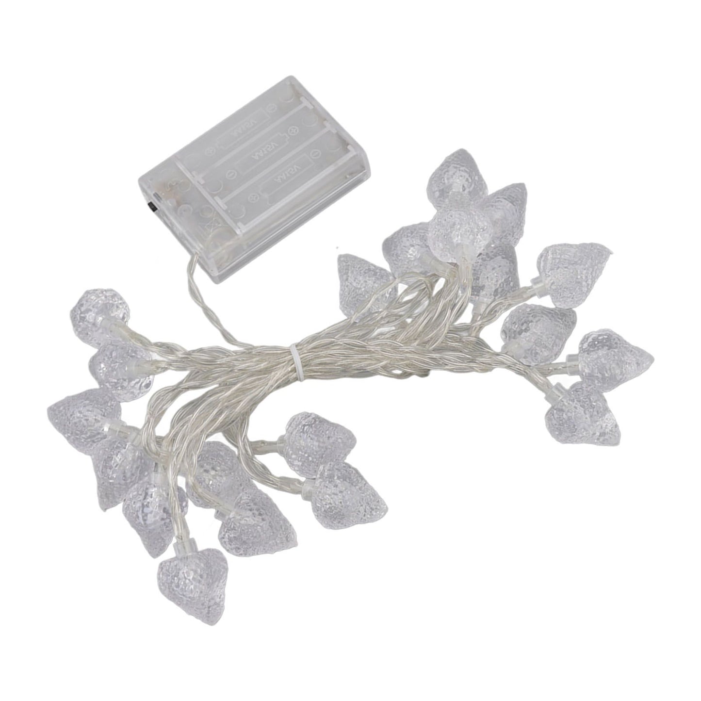 20 LEDs Christmas Lights Outdoor Strawberry Fairy String Lights Battery Powered Festival Decor Light String for Home Room