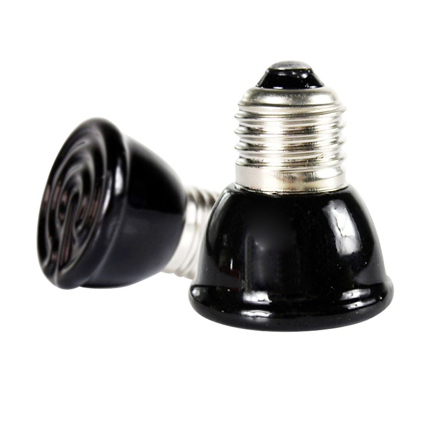 100W Ceramic Heating Lamp Non Luminous Pet Heating Light for Reptile Home 220V Black