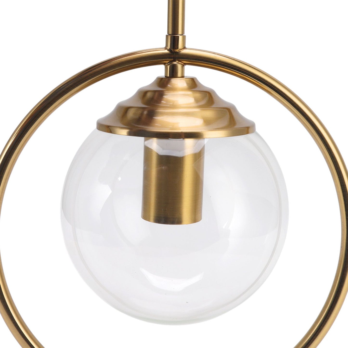 Ceiling Pendant Lamp E27/E26 Calibre Glass Iron Minimalist Style Hanging Pendant Light for Kitchens AC 85 to 265V