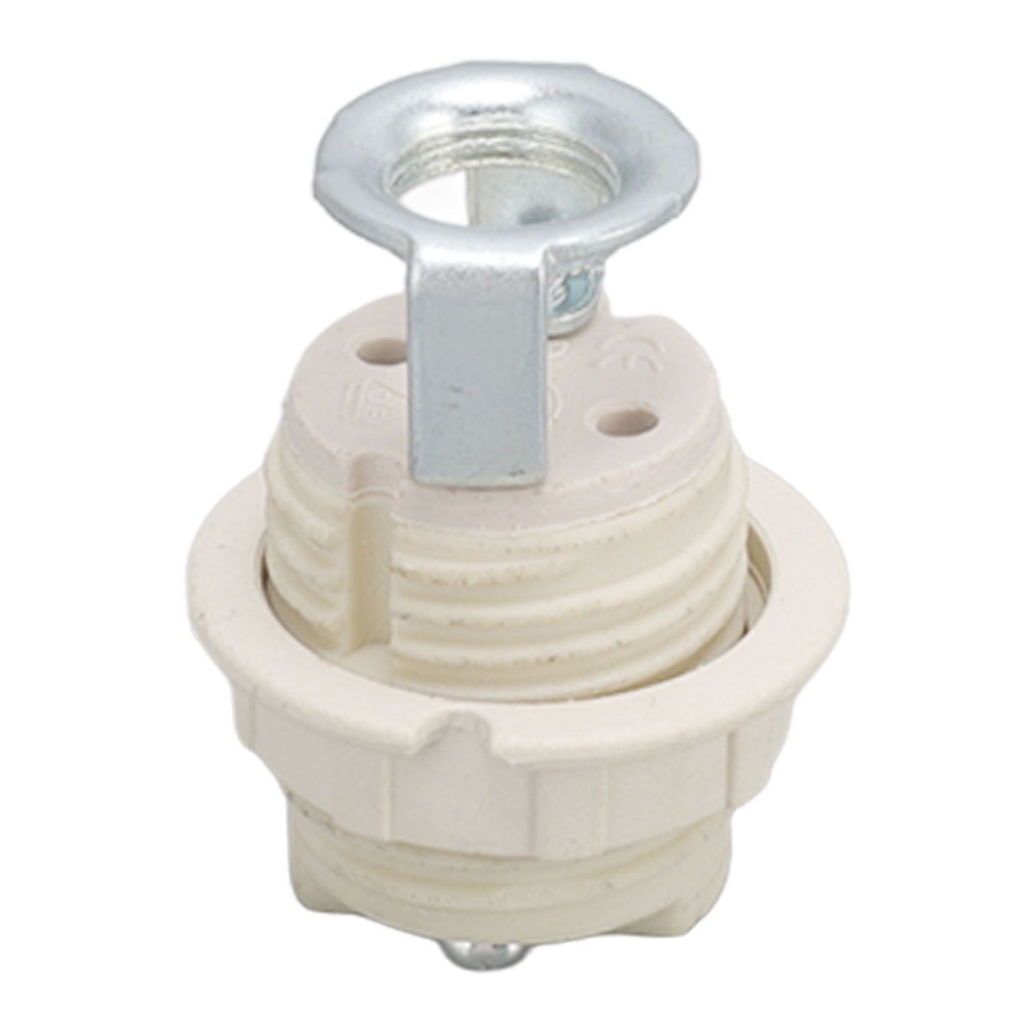 G9 Ceramic Lamp Holder Bulb Base Socket Light Holder with Zinc Alloy M10 Ring for Home Bedroom