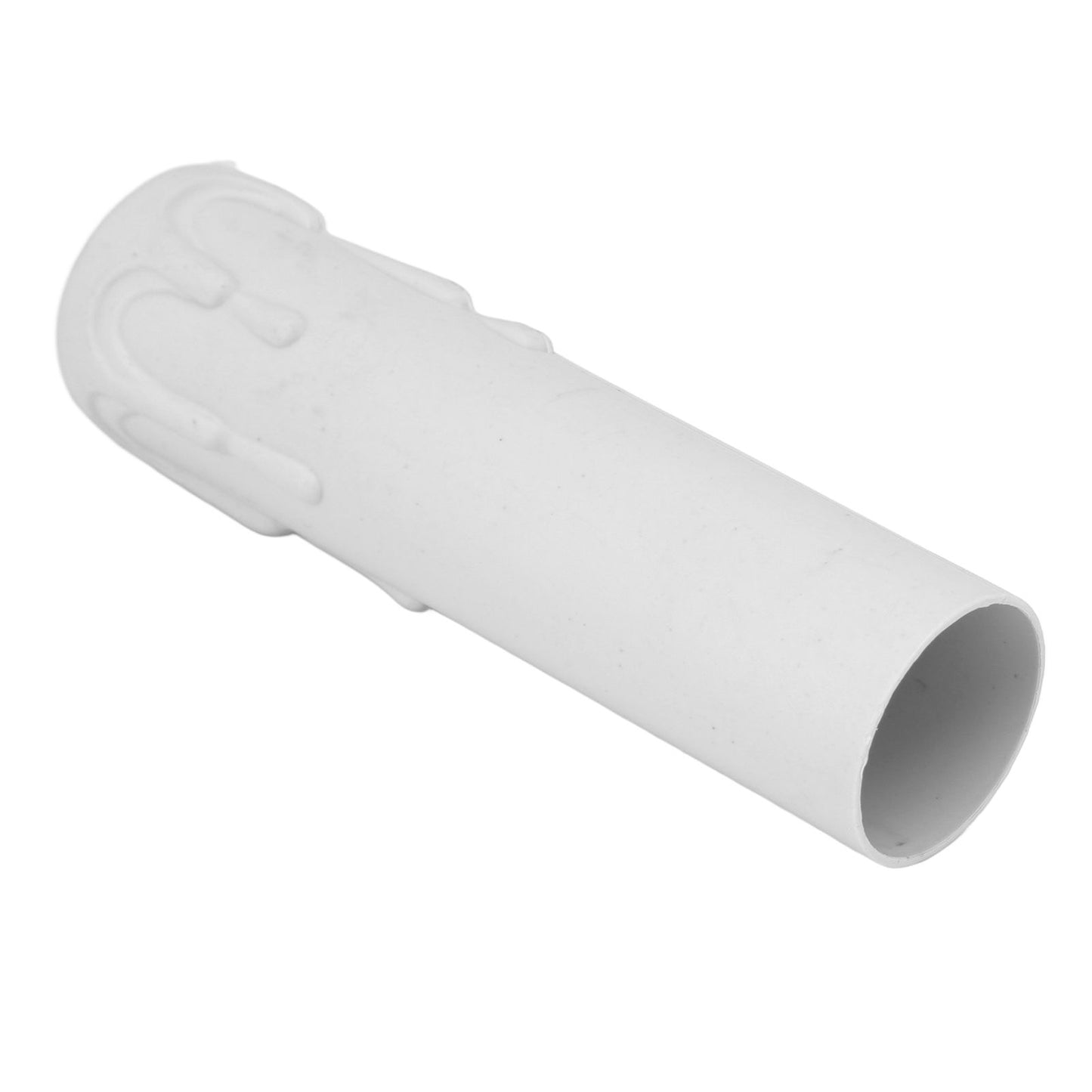 10pcs 4 Inch Candle Covers Sleeves Simulation Vintage Wax Drop Candle Socket Covers for Chandelier White