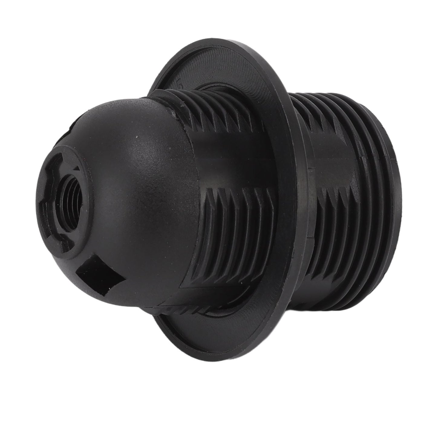 10Pcs E27 Light Base Socket Copper Core High Temperature Resistance E27 Light Holder Base with Lamp Sleeve for DIY Black